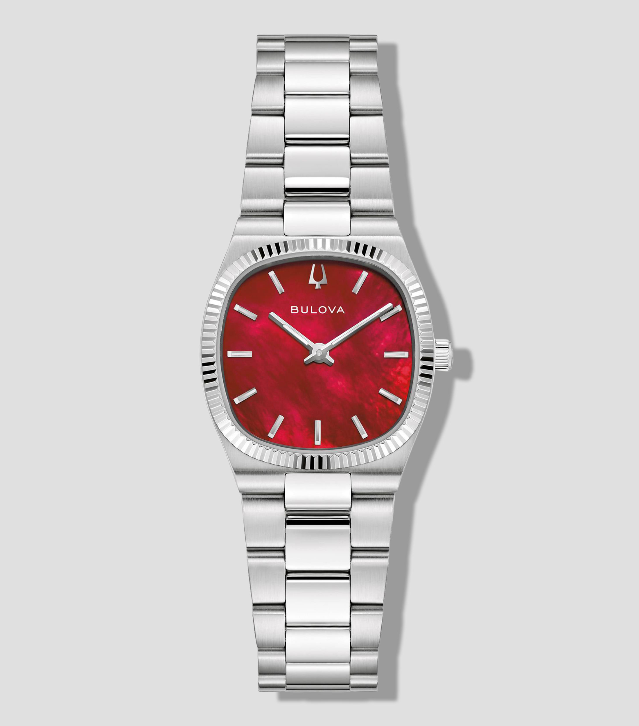 Reloj para Mujer Super Seville Dama Mini De vestir Rojo, Plateado