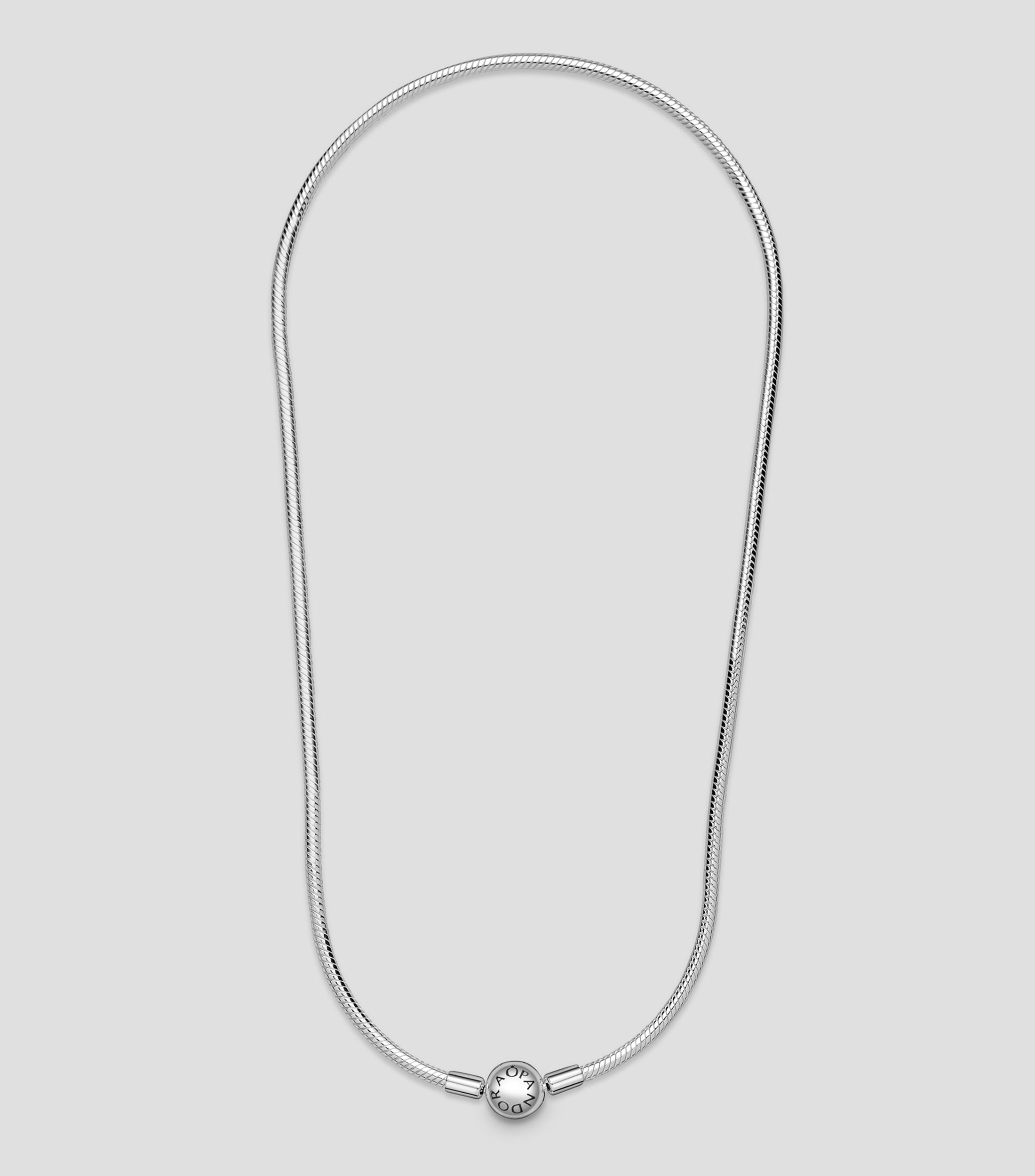 Collar en plata tipo serpiente Mujer