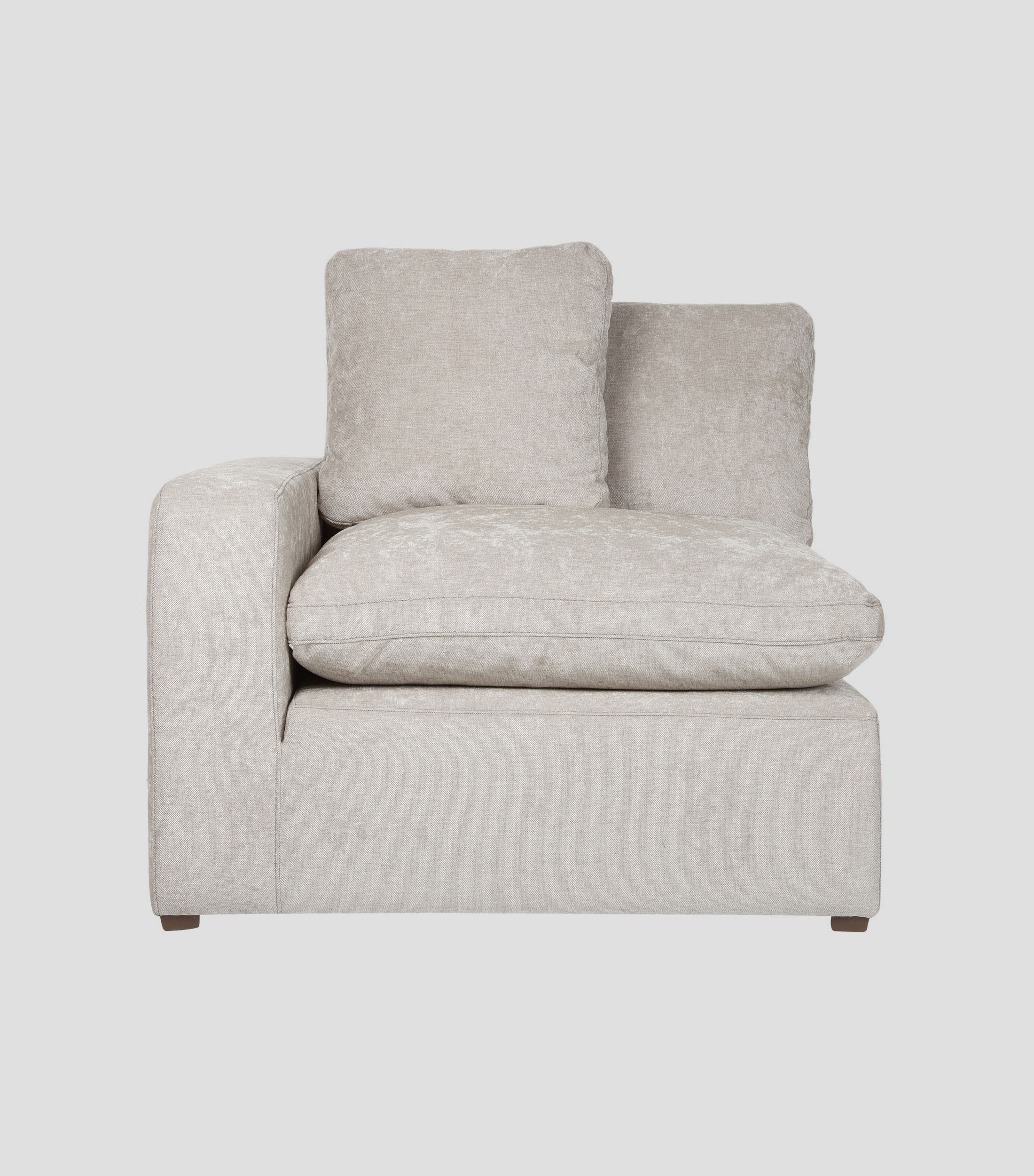 Sillón izquierdo Serena gris