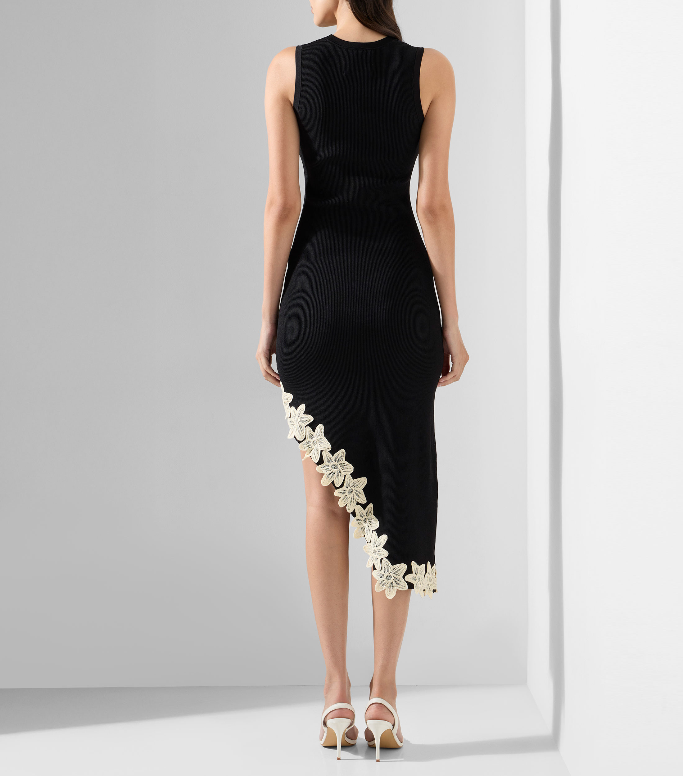 Vestido midi Rilo liso Mujer
