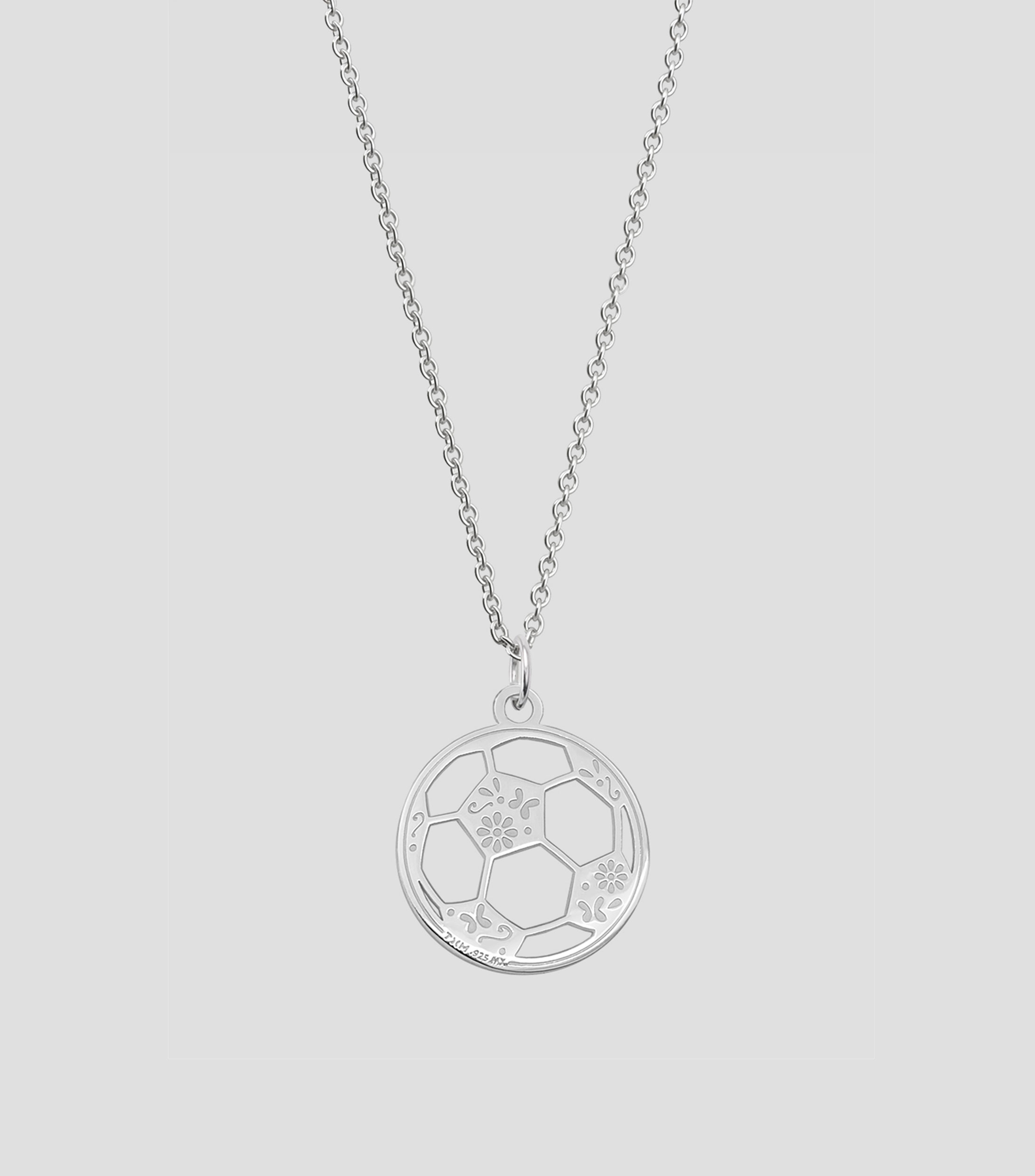 Dije balón mexicanizado en Plata .925 Mujer