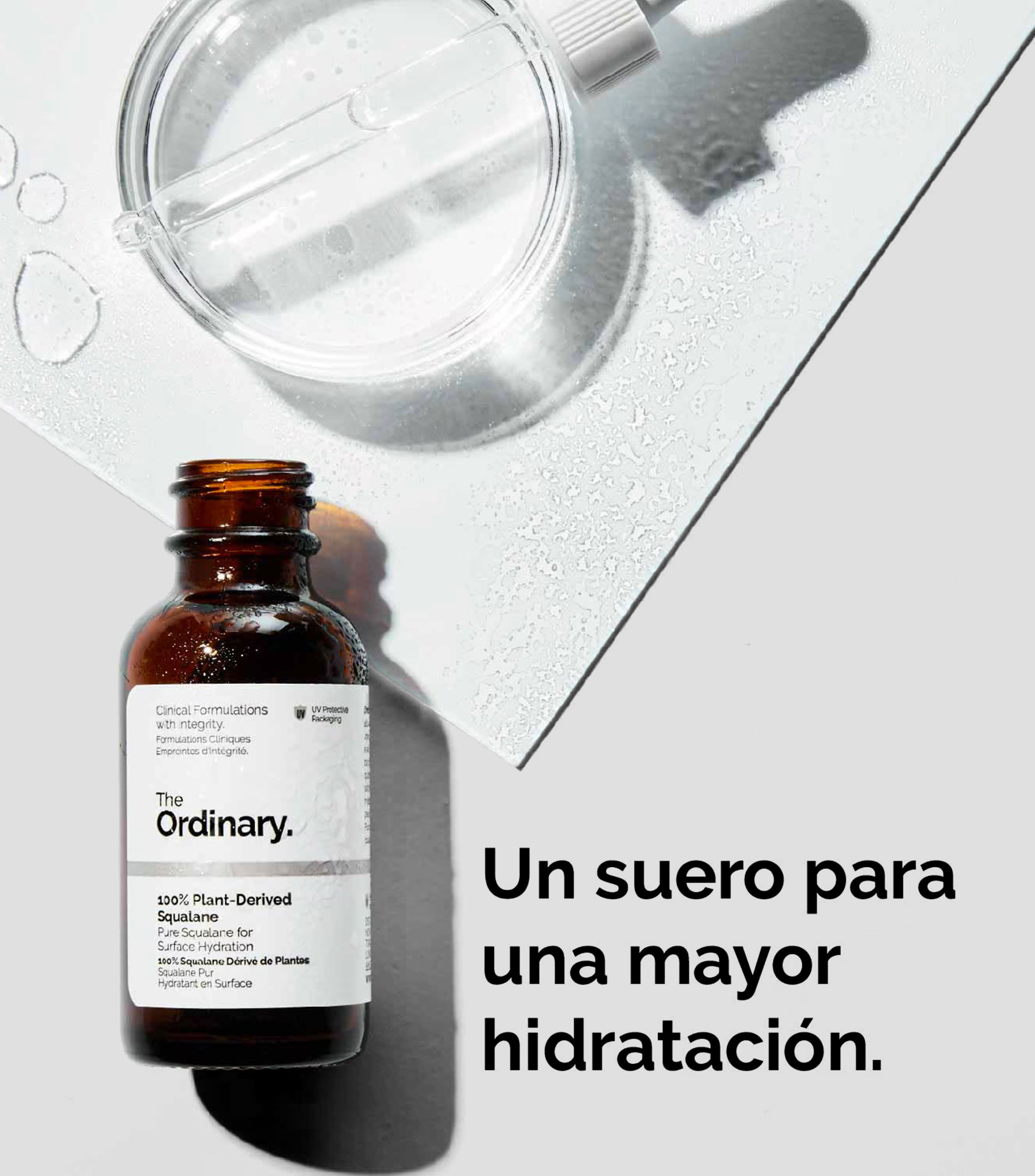 Aceite facial hidratante 100% Plant-Derived Squalane, 30 ml