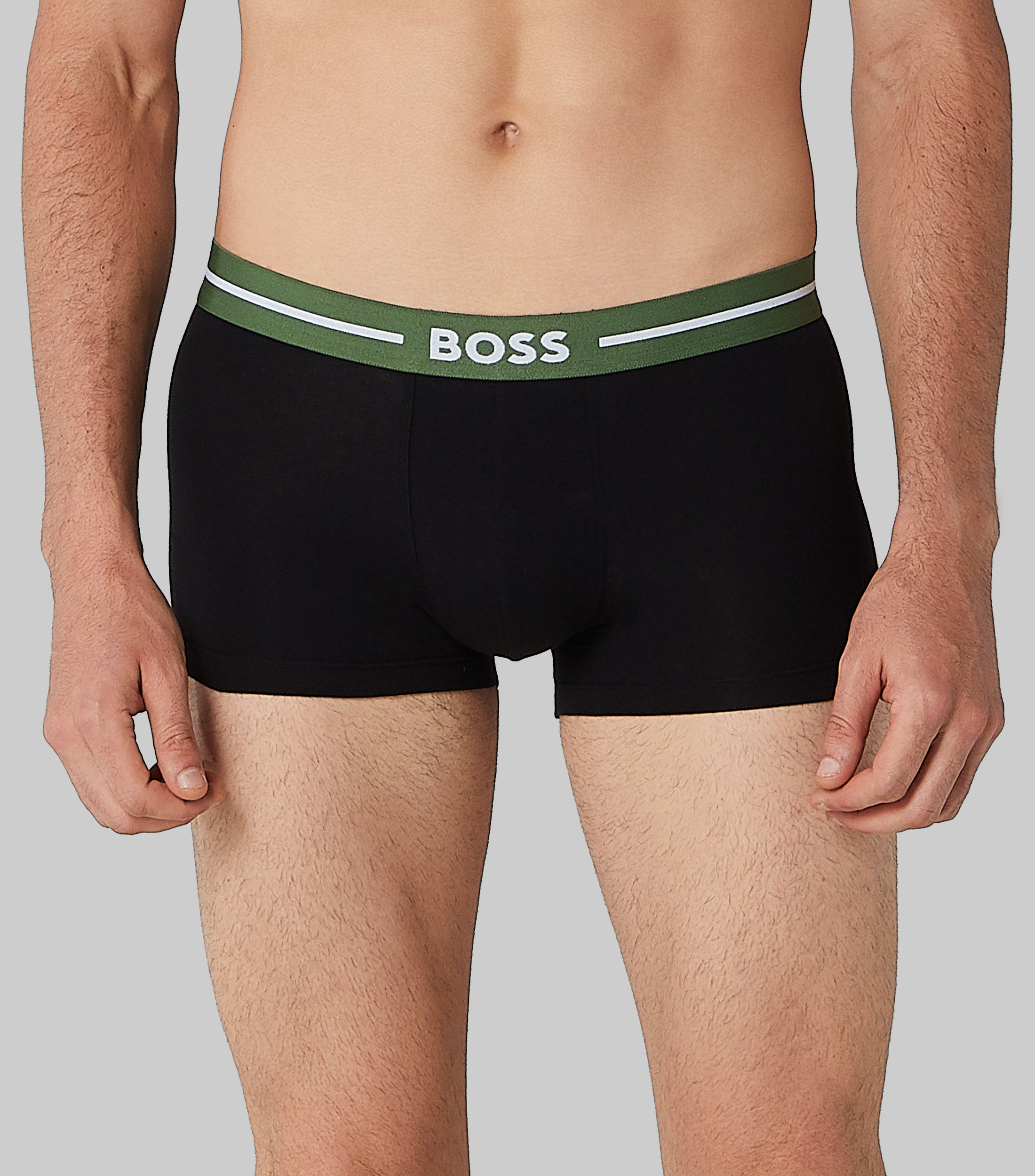 Bóxer Para Hombre BOSS - Pack De 3 Pares, Algodón Elástico, Cintura Con Logo