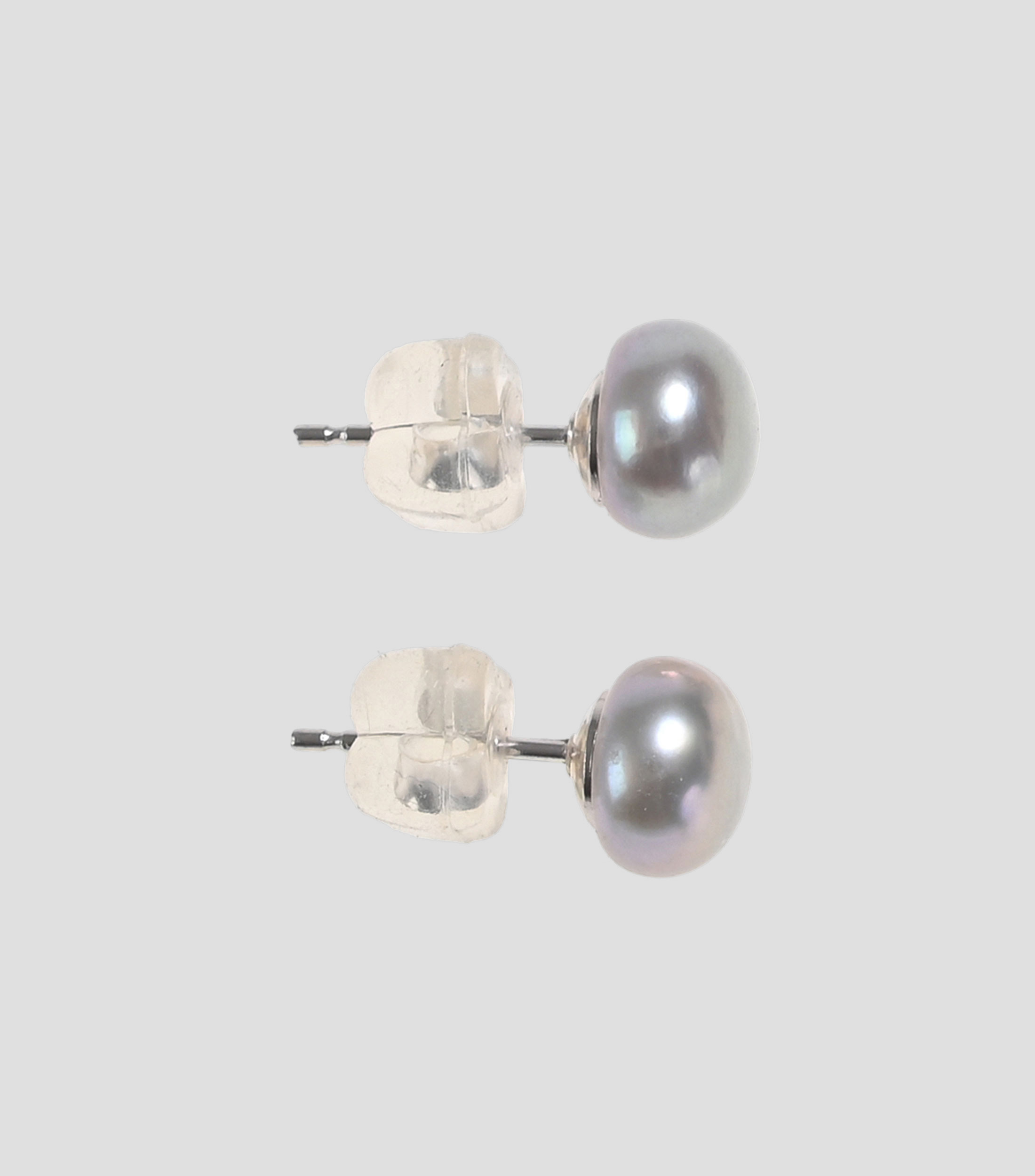 Aretes Super 10 gris Mujer
