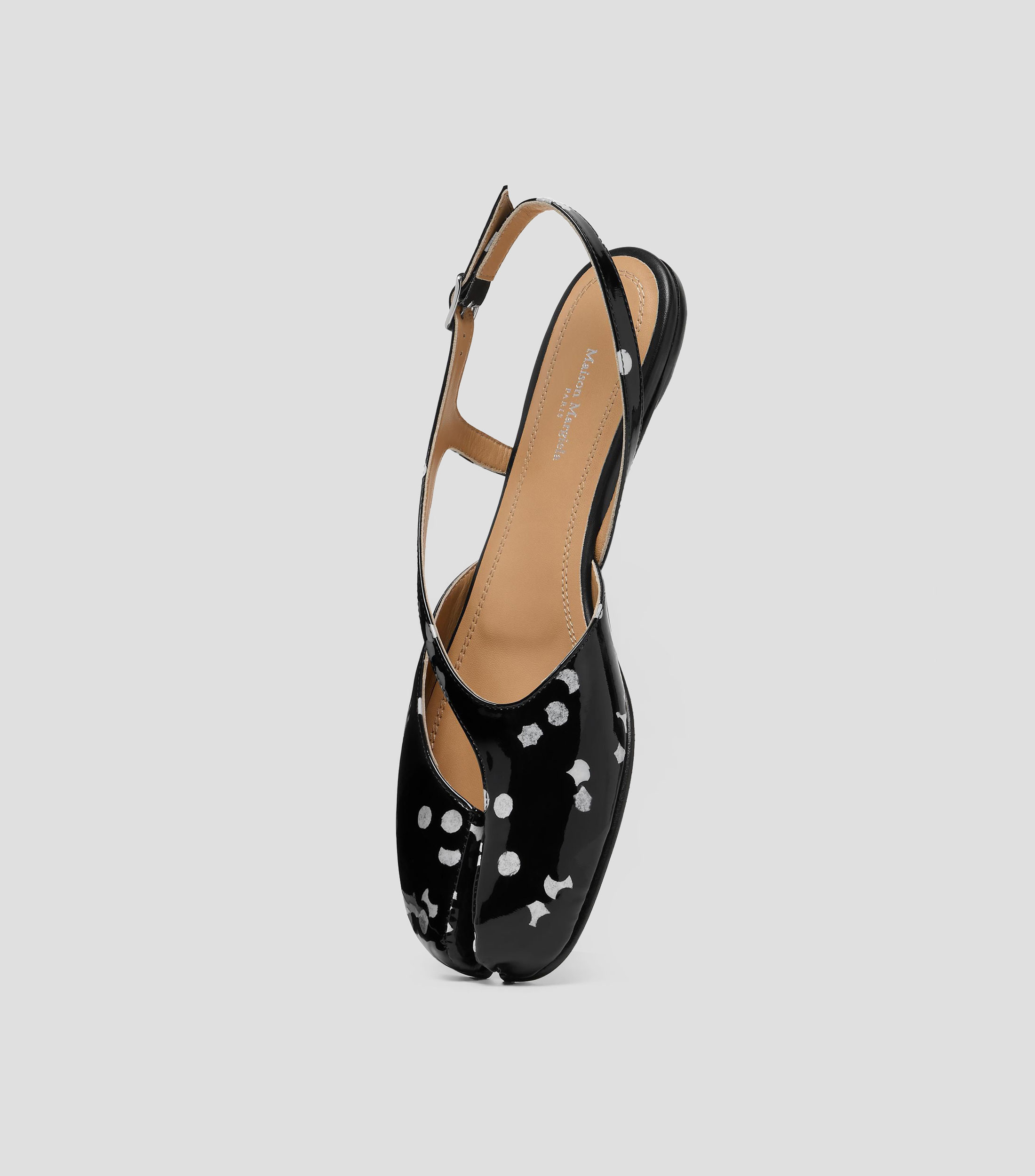 Sandalias planas de talón abierto Mule Tabi Mujer