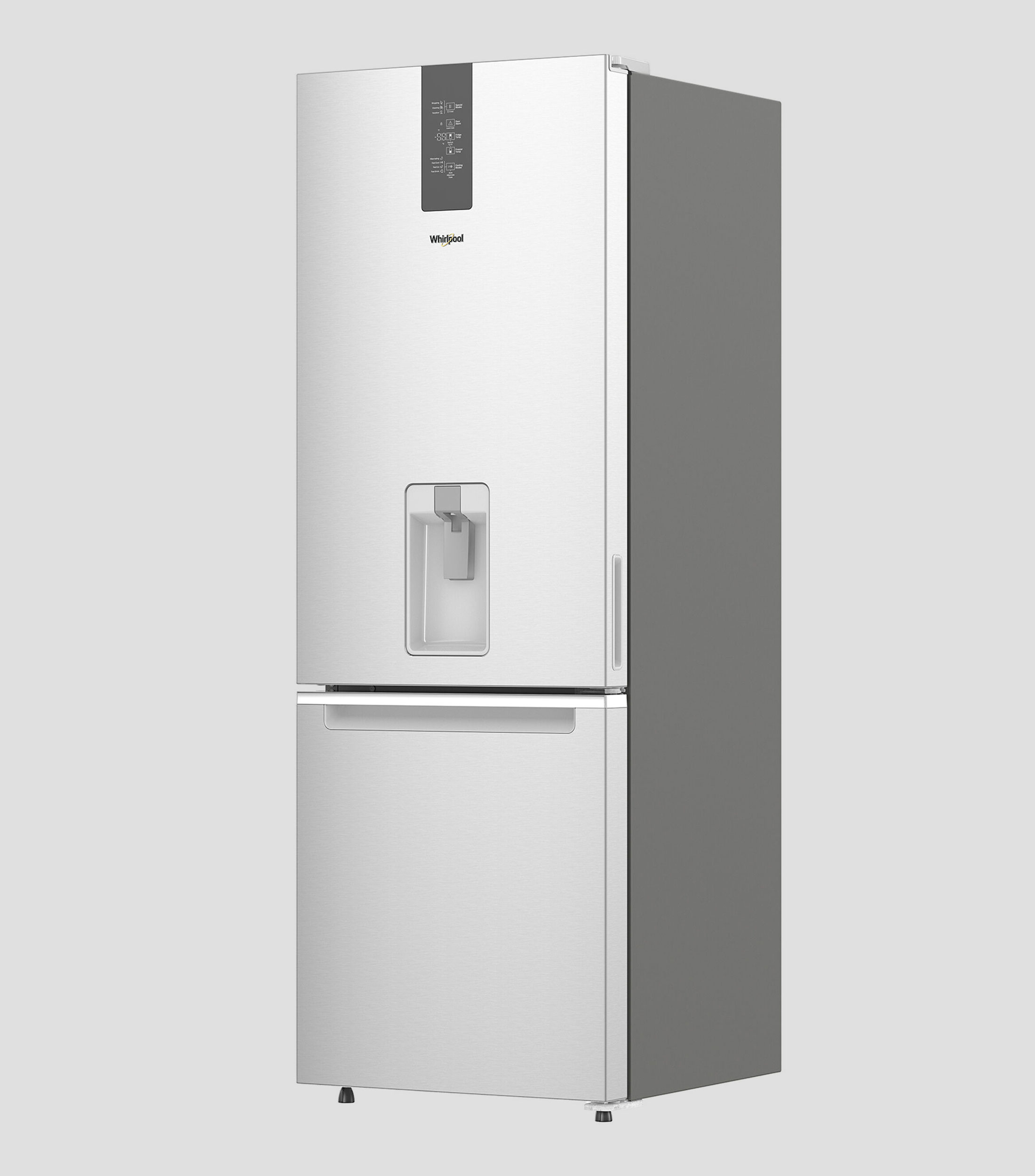 Refrigerador Bottom Mount 13 p3 Xpert Energy Saver con Panel y Dispensador Gris Acero
