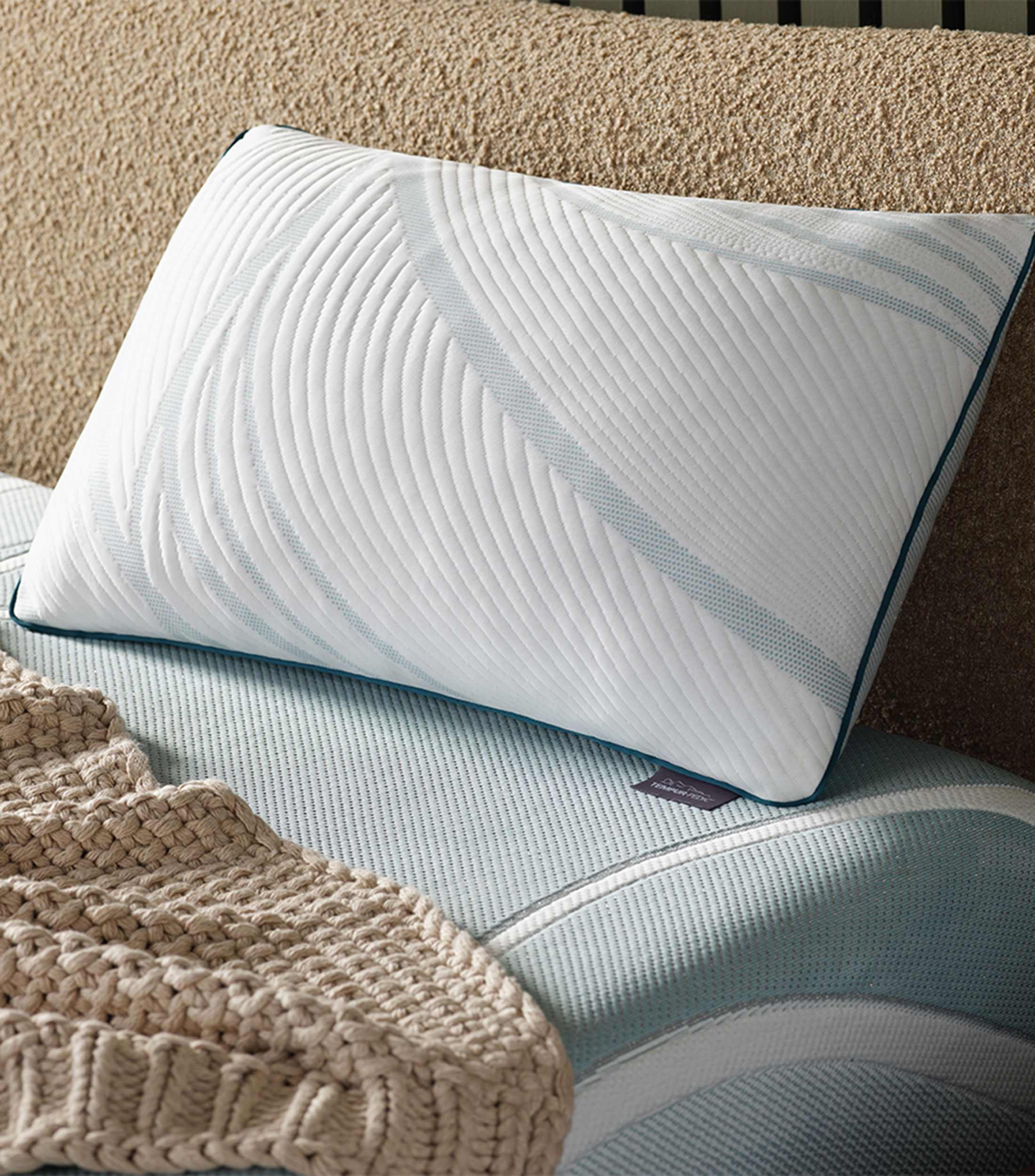 Almohada queen size confort medio Adapt ProLo blanca