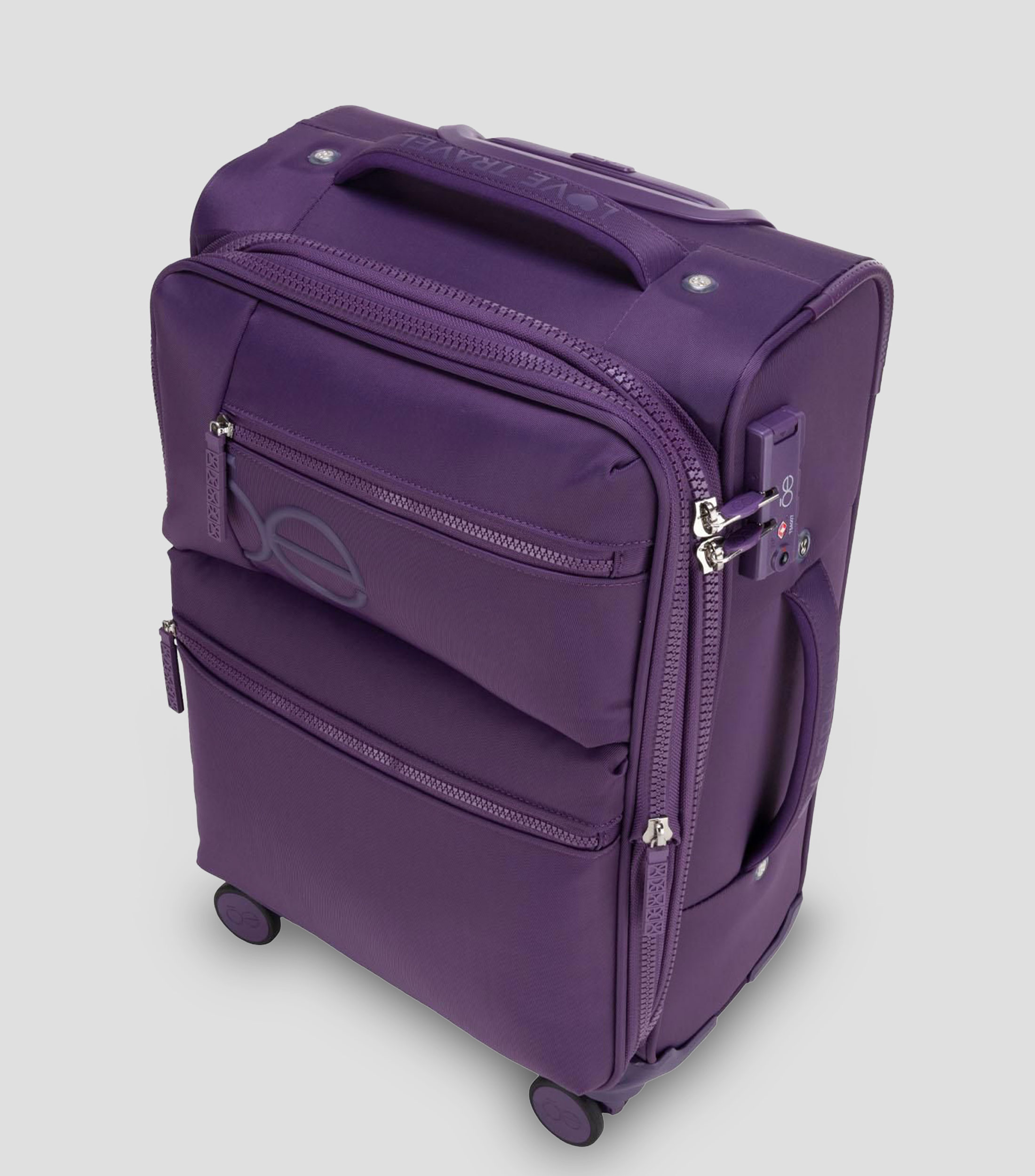 Maleta de viaje vertical 10 Kg Morado