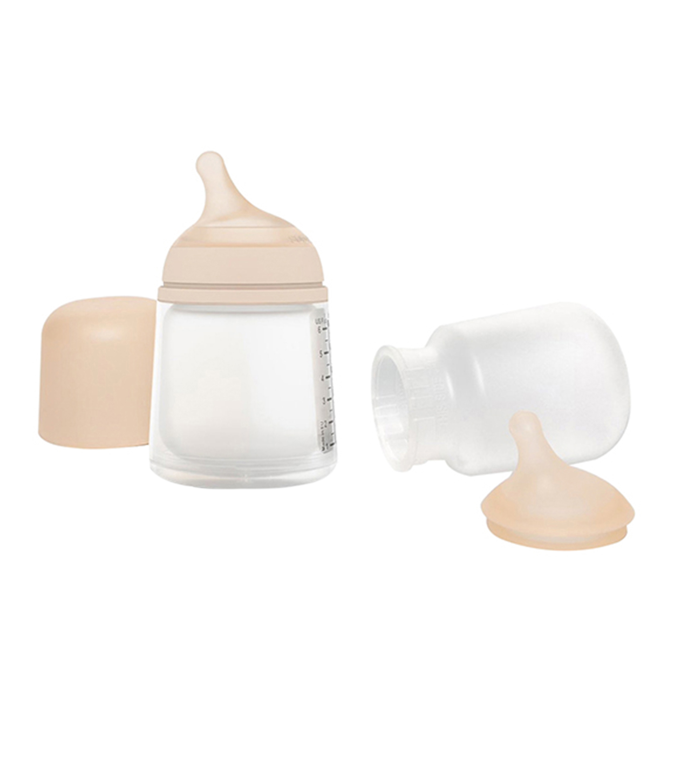 Set Biberon de 180 ml Tetina y Bolsa Interior de Silicona de Recambio