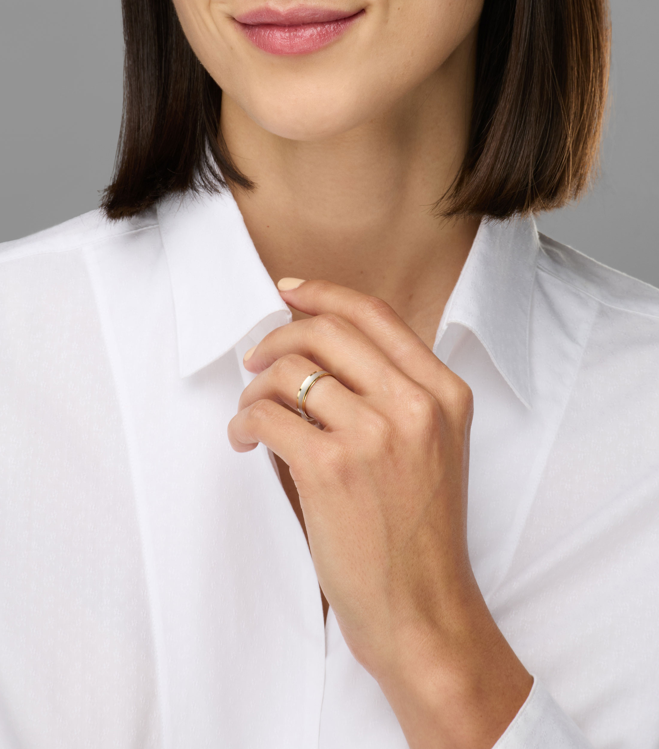 Anillo en oro amarillo de 14 kilates Mujer