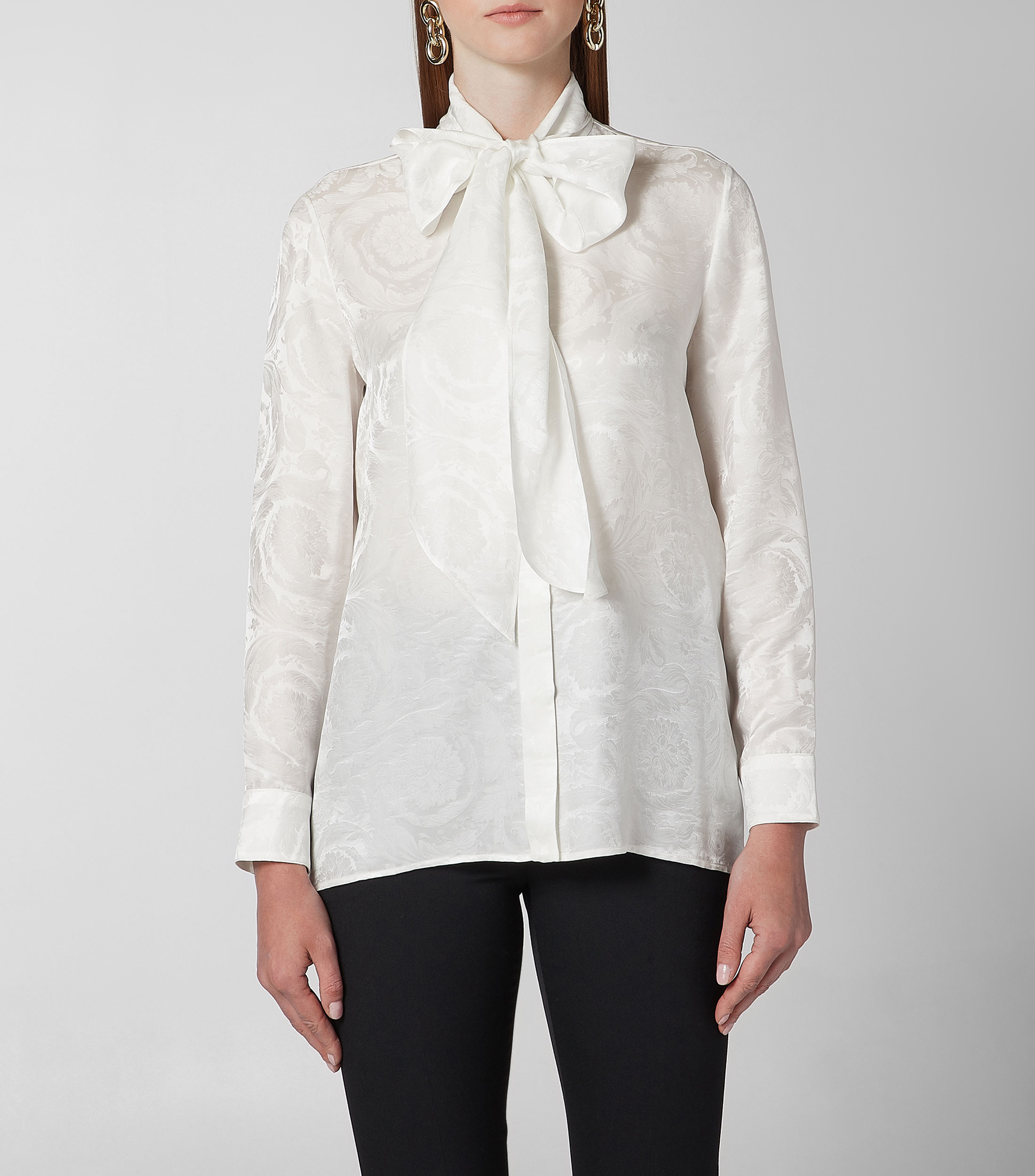 blusa versace blanca