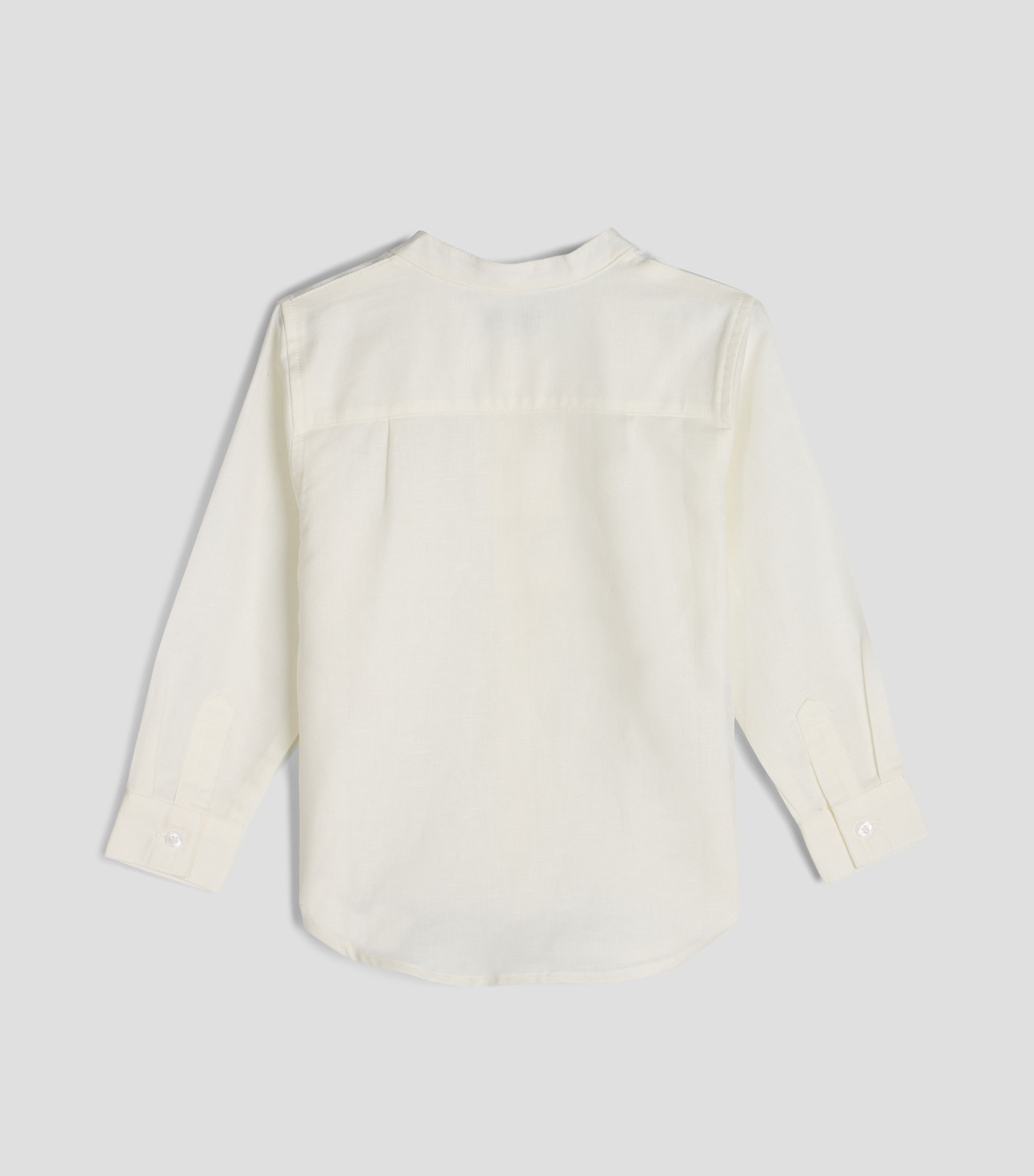 Camisa lisa con manga larga Bebé