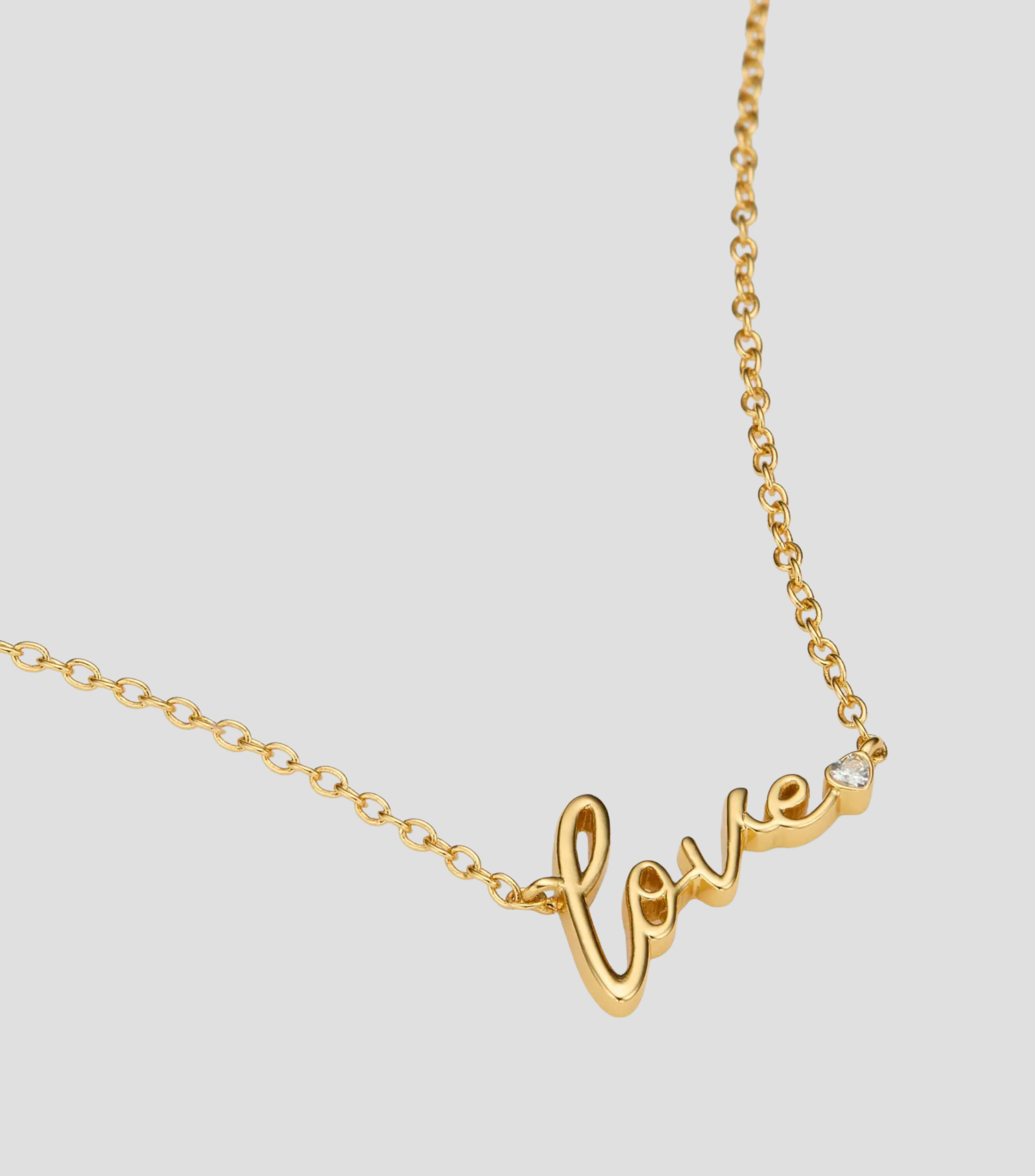 Collar Love con cristal Mujer