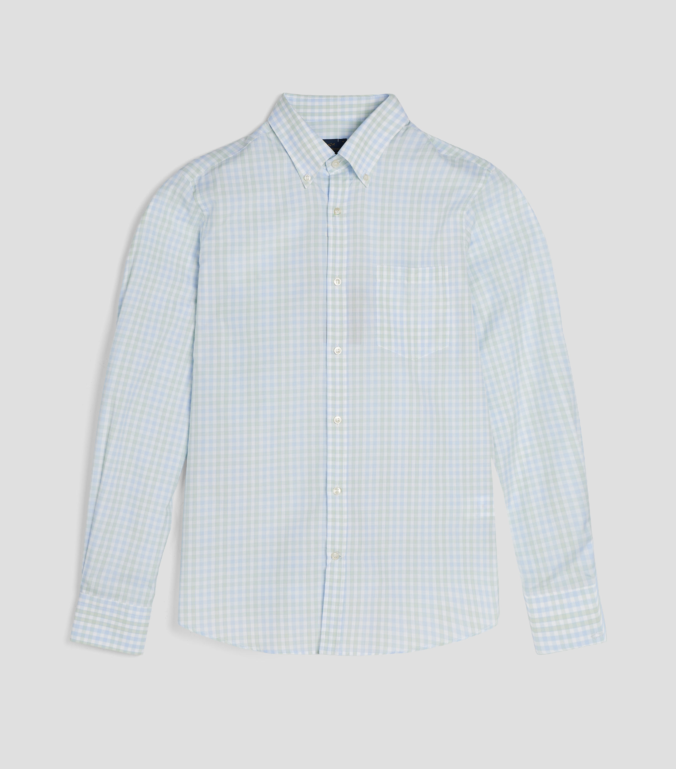 Camisa cuadros manga larga Hombre