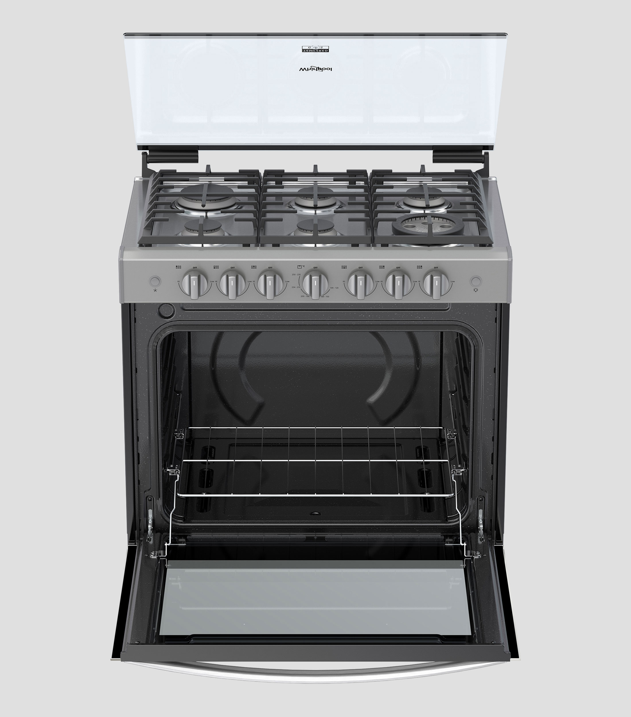 Estufa empotrable Xpert Flamma de gas 30quot Gris
