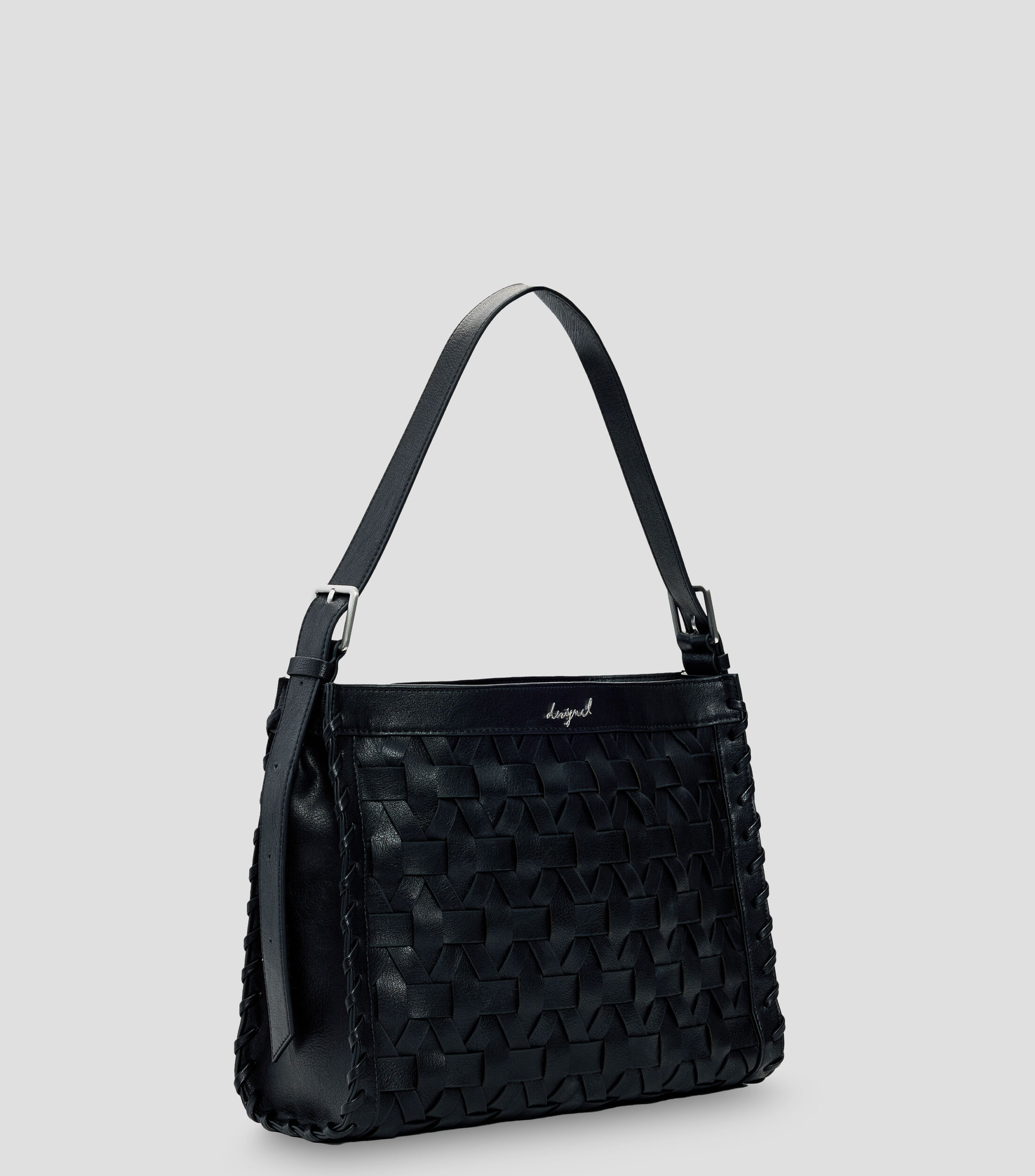 Bolsa shoulder Argon trenzada lisa Mujer