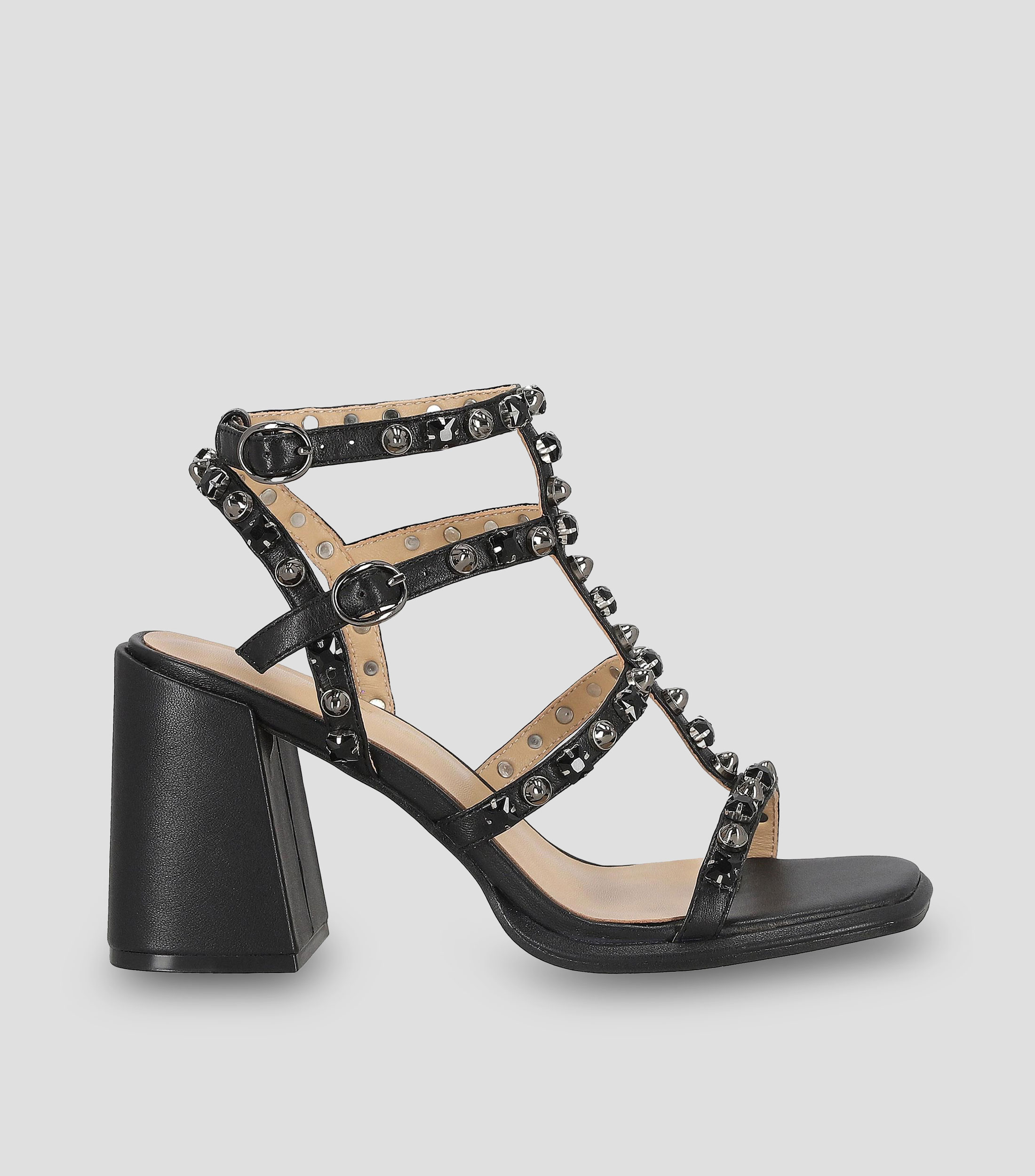 Sandalias con Tacón Cuadrado de 10 cm Mujer