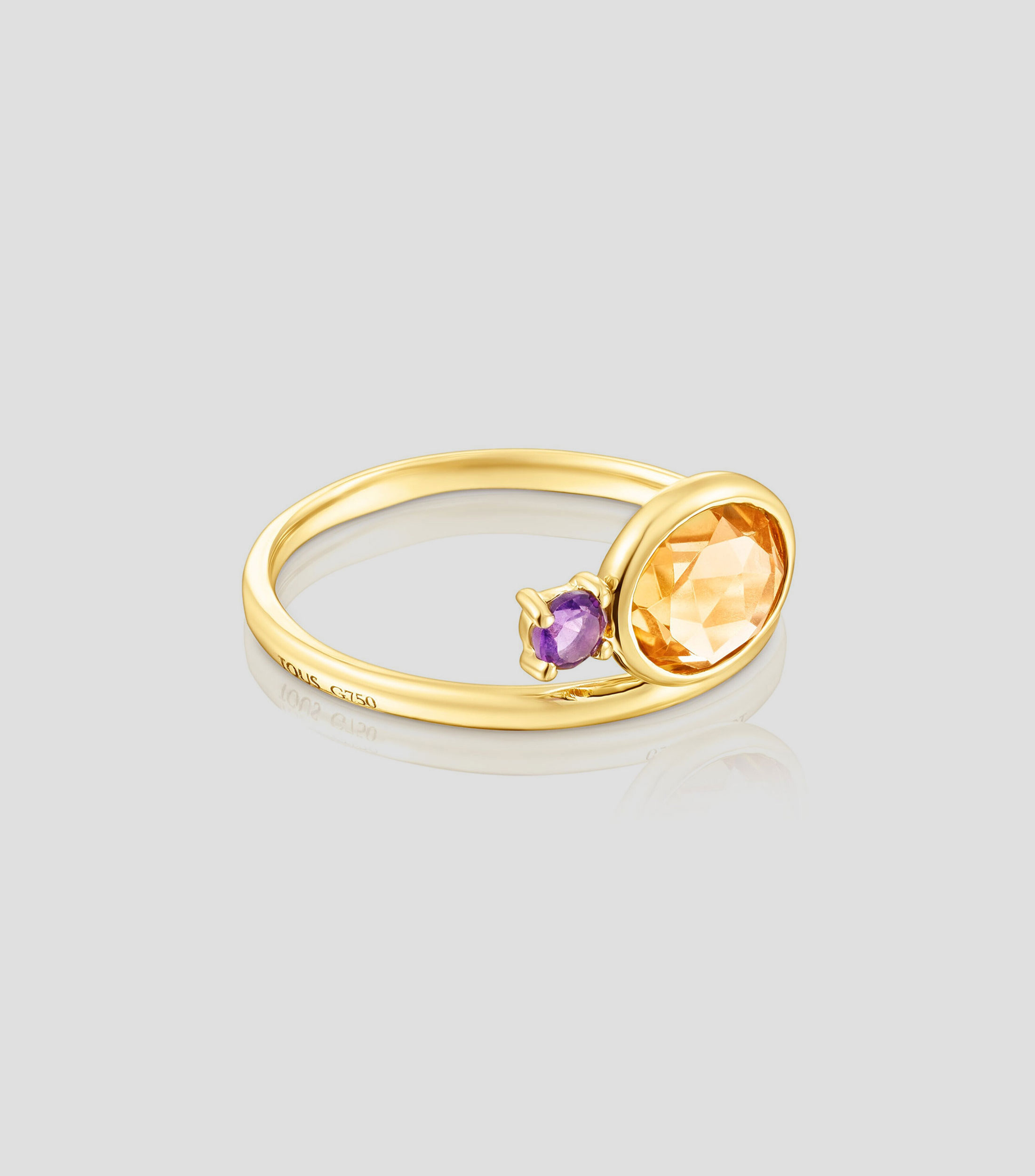 Anillo en oro de 18 Kilates con gemas Virtual Garden Mujer