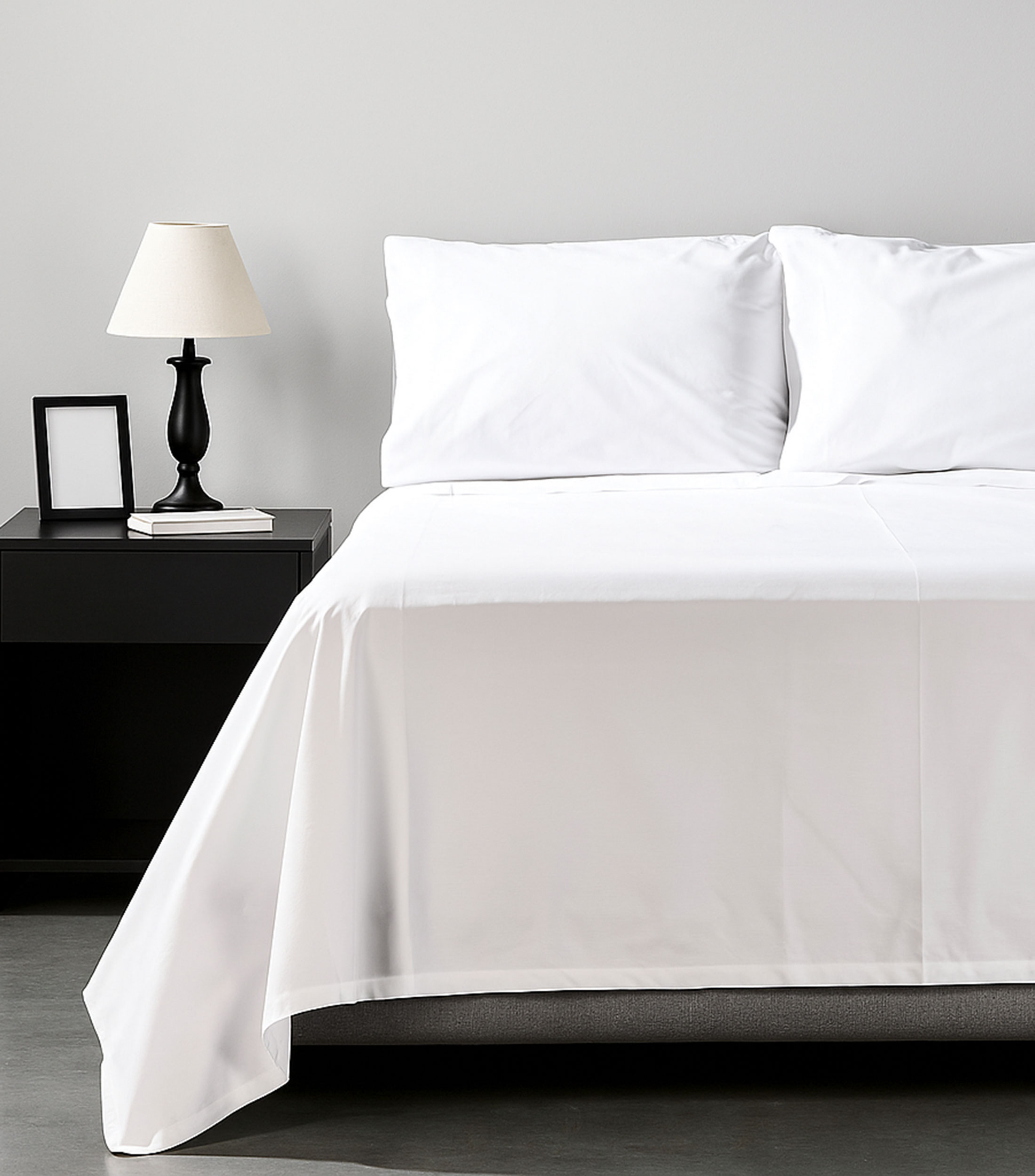 Juego de Sábanas Queen Size en algodón Blanco