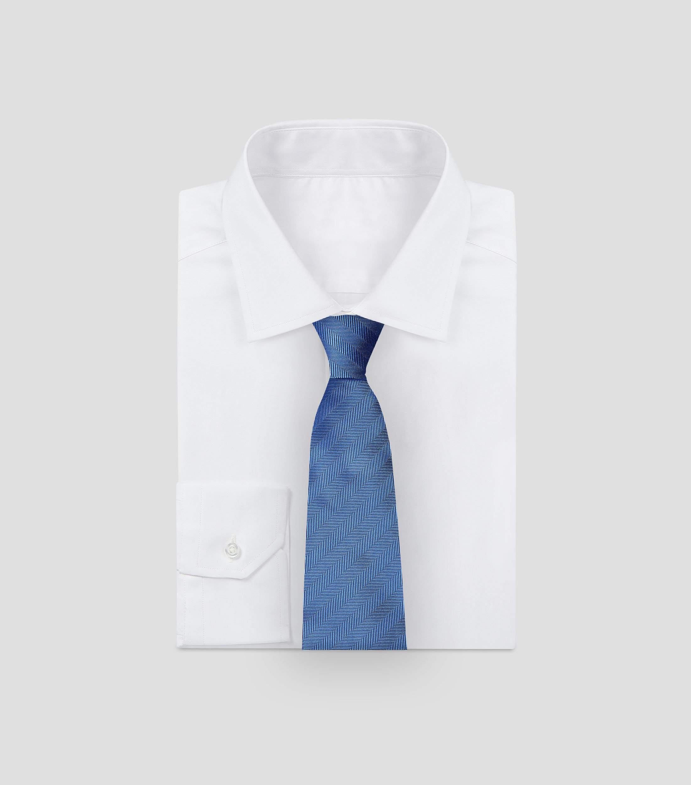 Corbata ancha de seda líneas