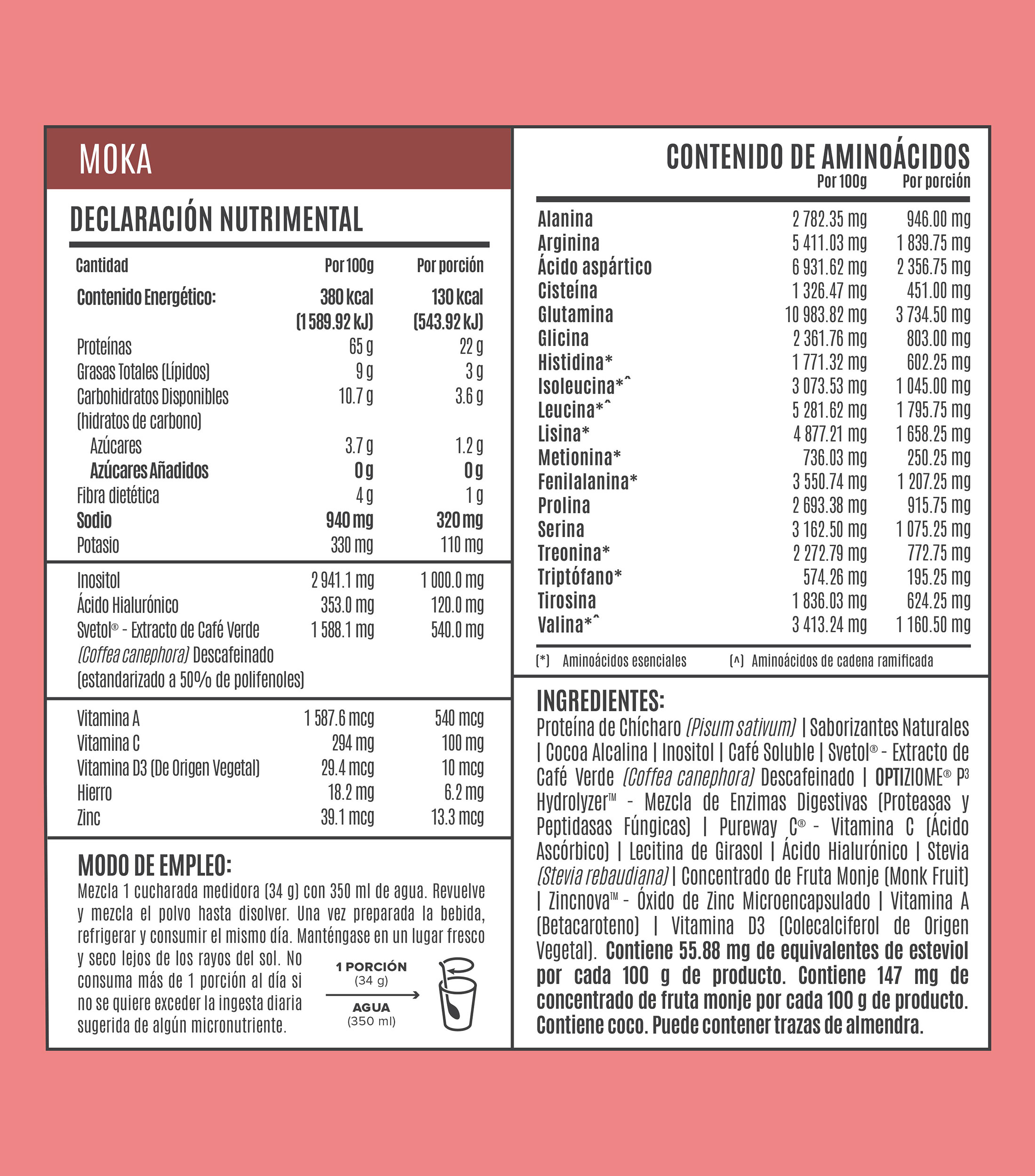 Suplemento Alimento Fitmingo Moka, 1.02 kg