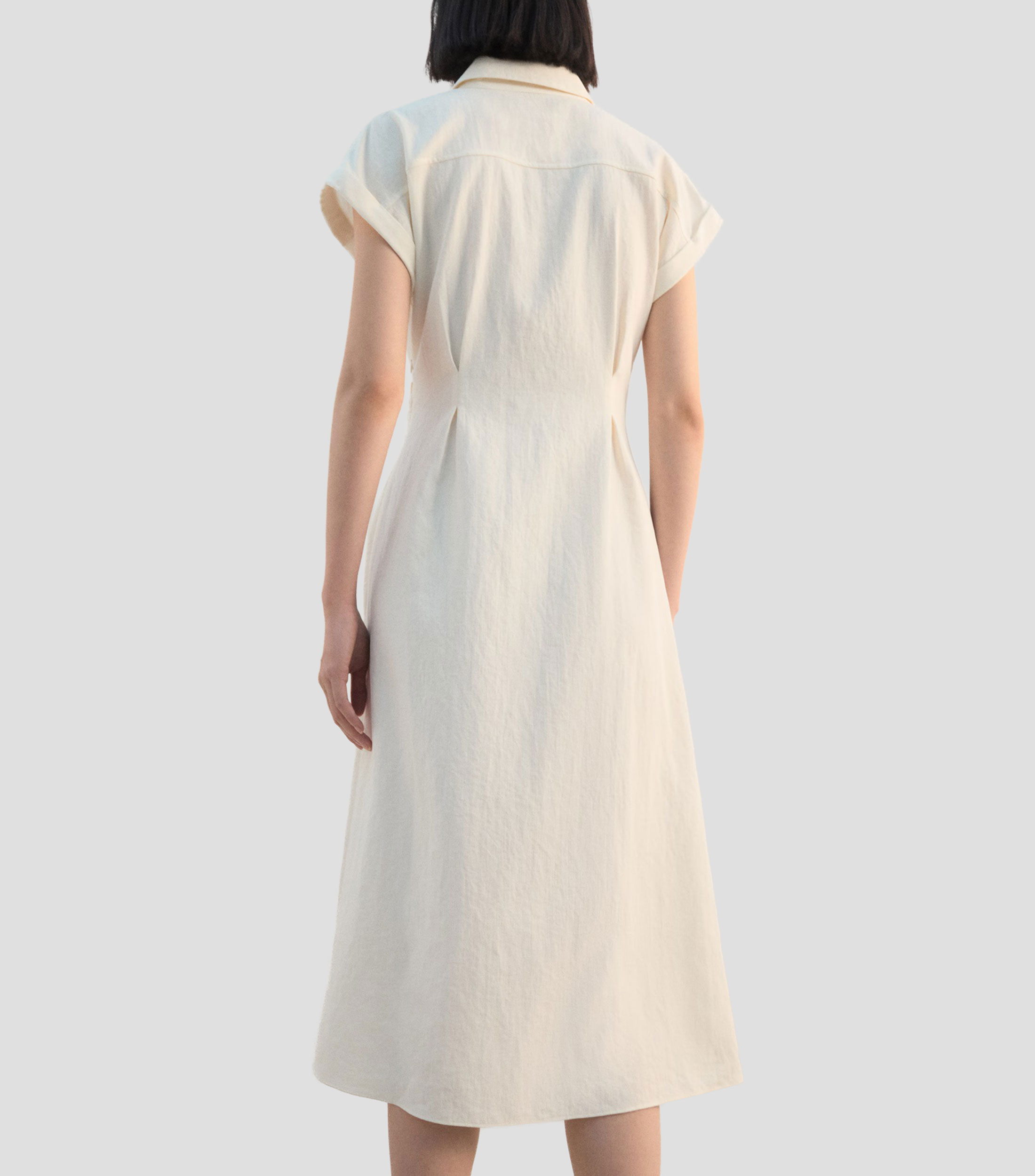 Vestido midi liso Hawai-H Mujer