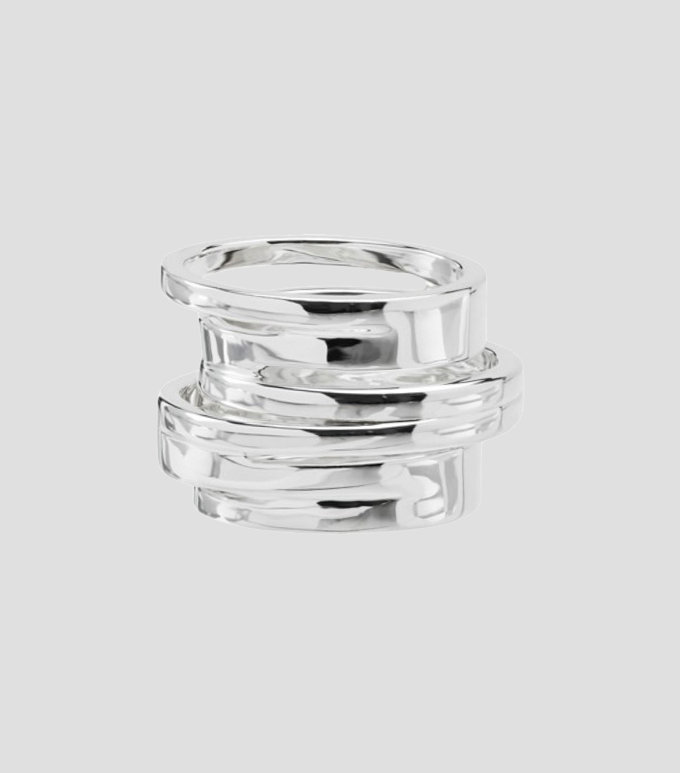 Anillo en plata Cortado Mujer