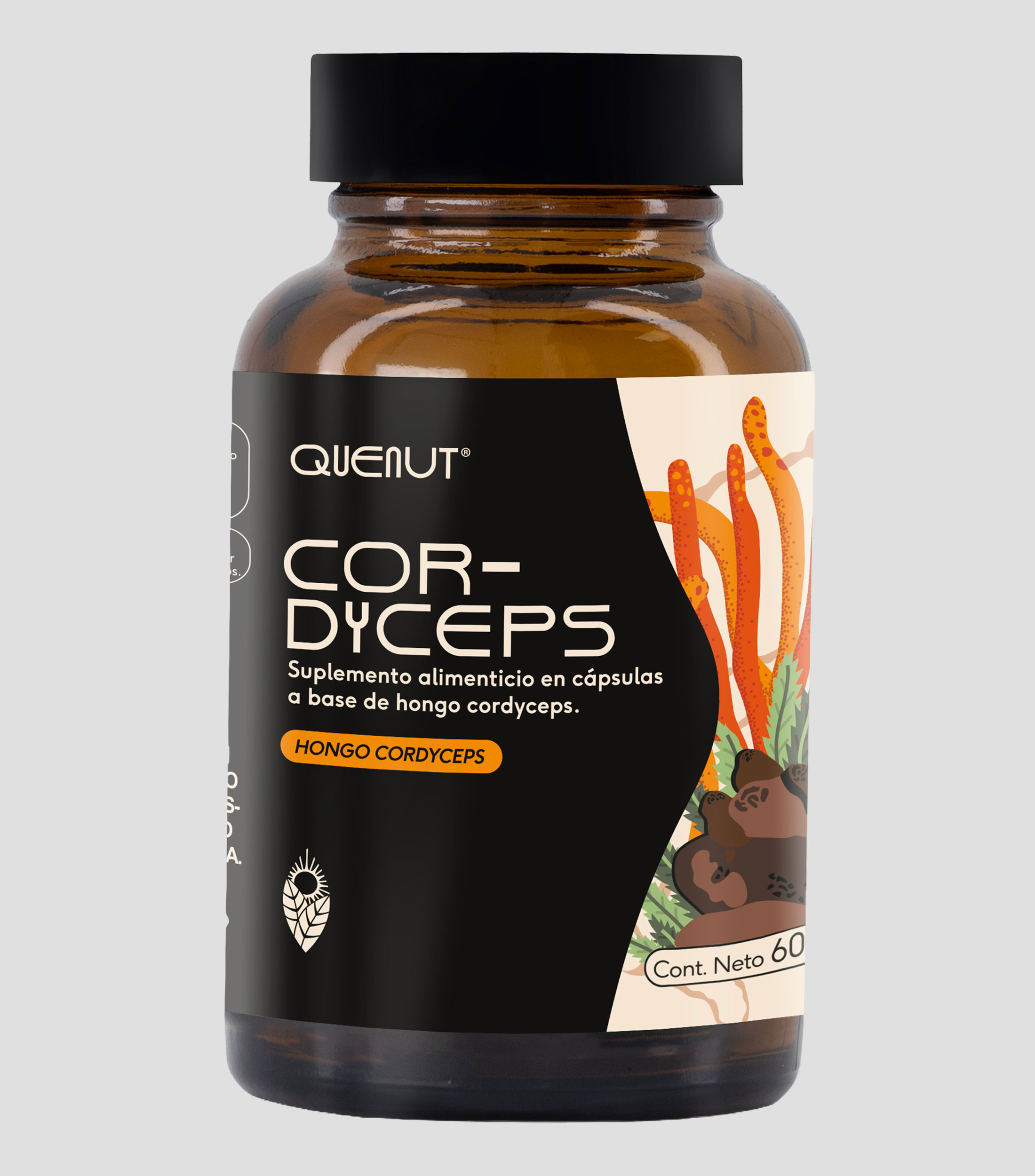 Suplemento alimenticio en cápsulas Cor-Dyceps, 33 g