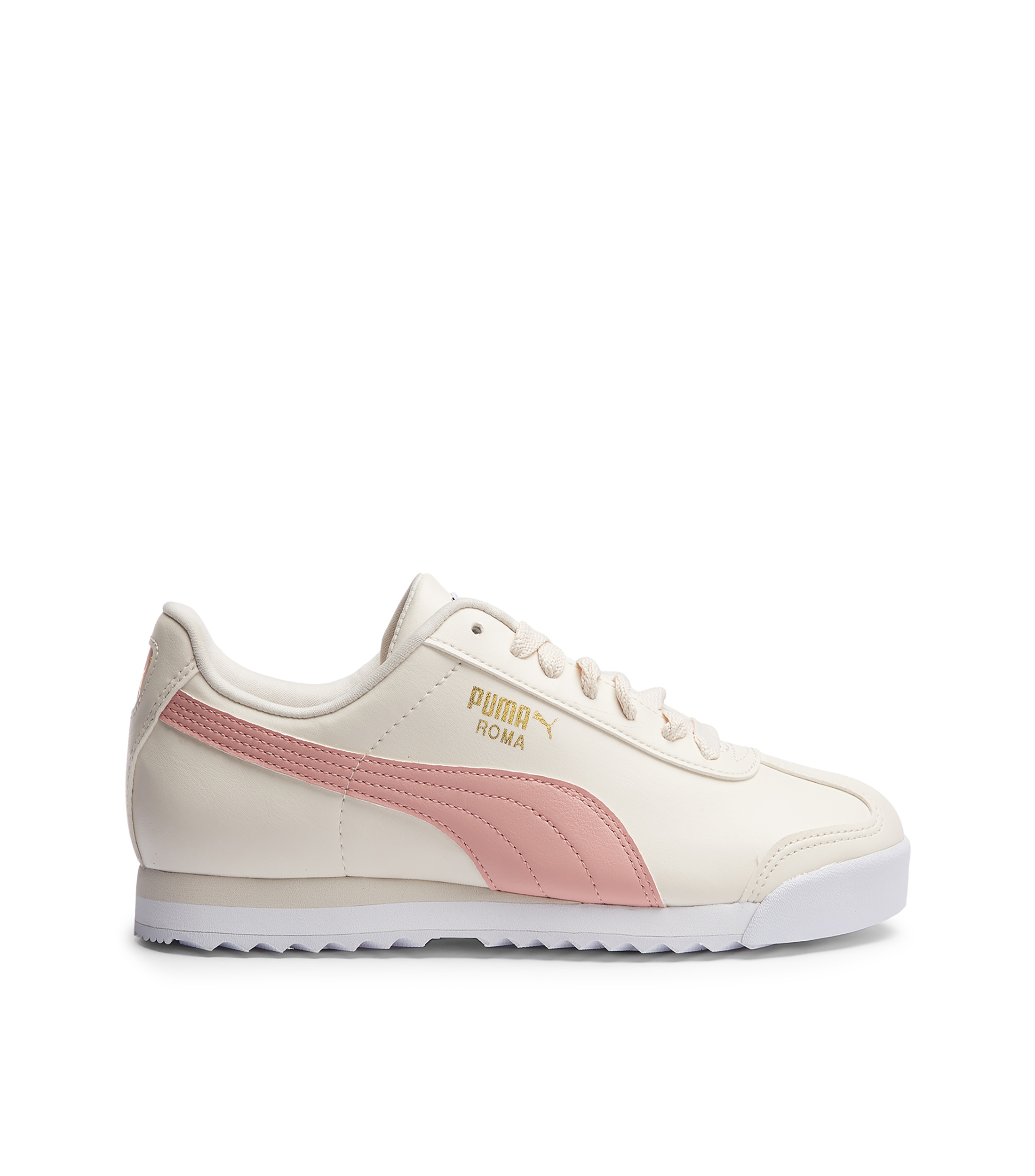 puma roma blanco con rosa