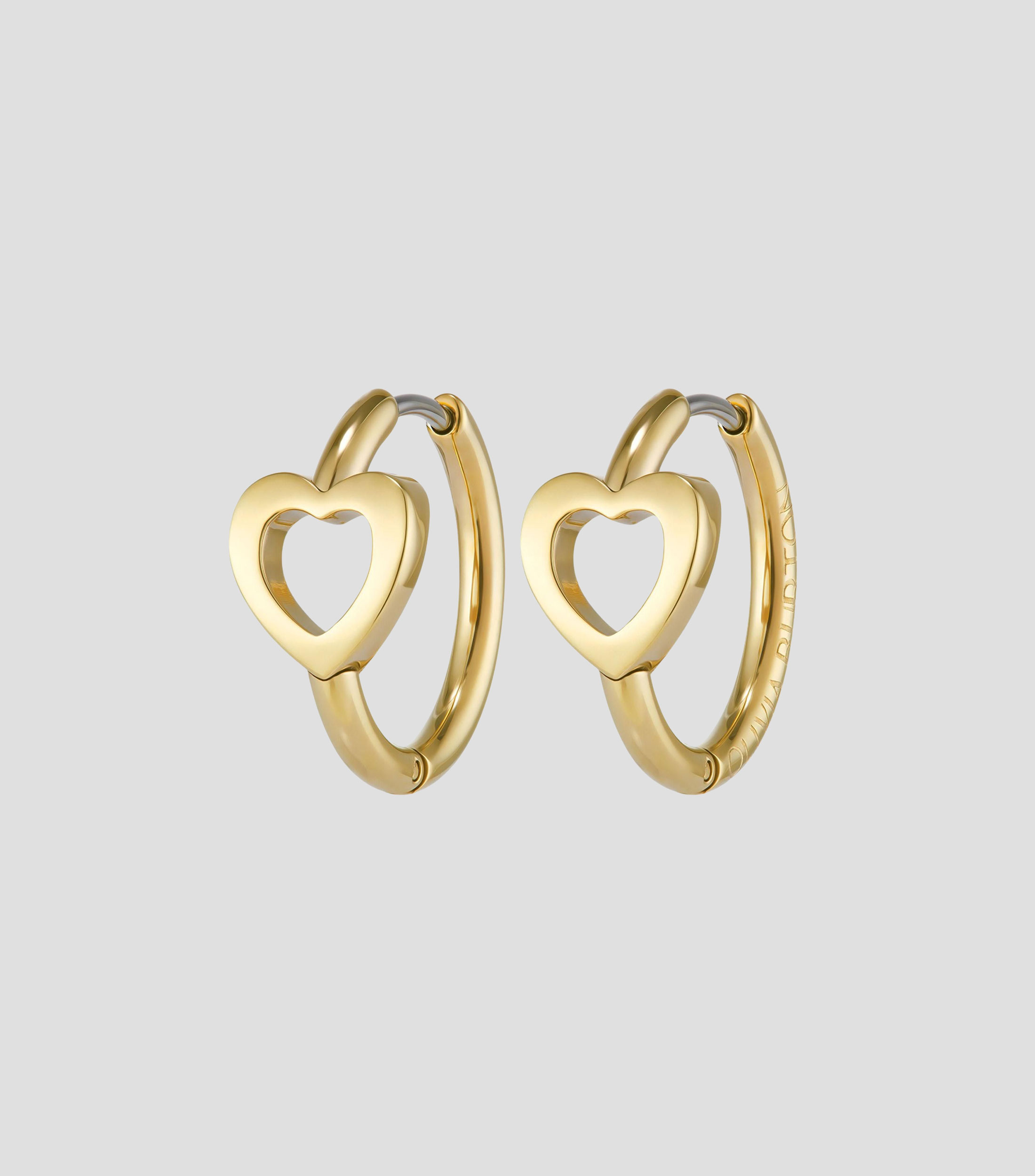 Aretes aro corazón Kindred Interlink Mujer