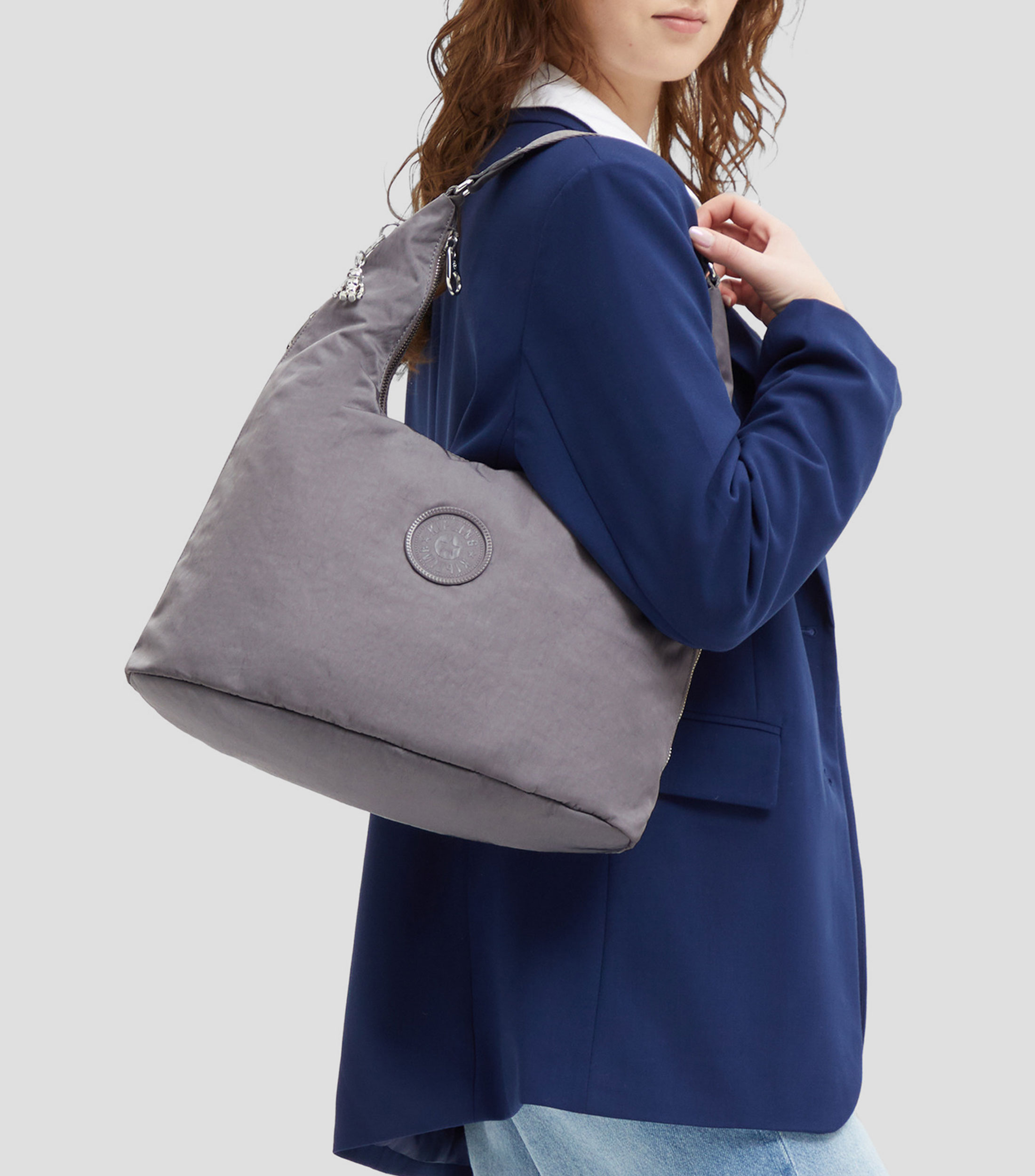 Bolsa hobo Eanna con logotipo Mujer