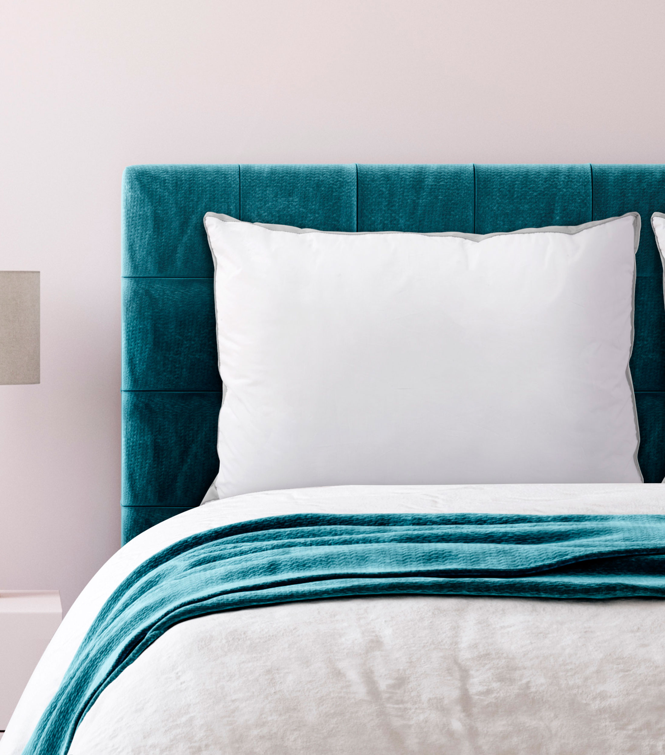 Almohada Estandar Down Gel Confort Suave Boutique, Blanca