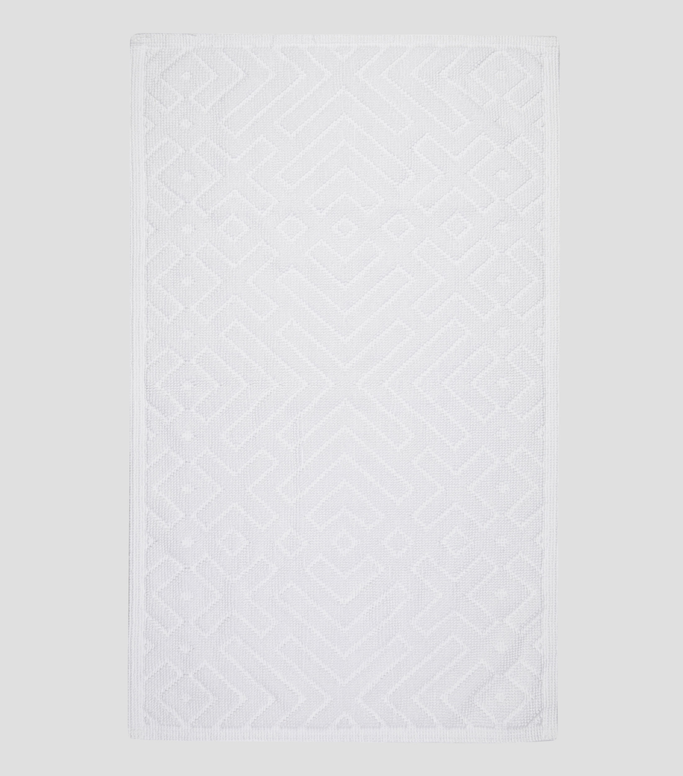 Tapete para baño blanco rectangular Cross 100x60cm