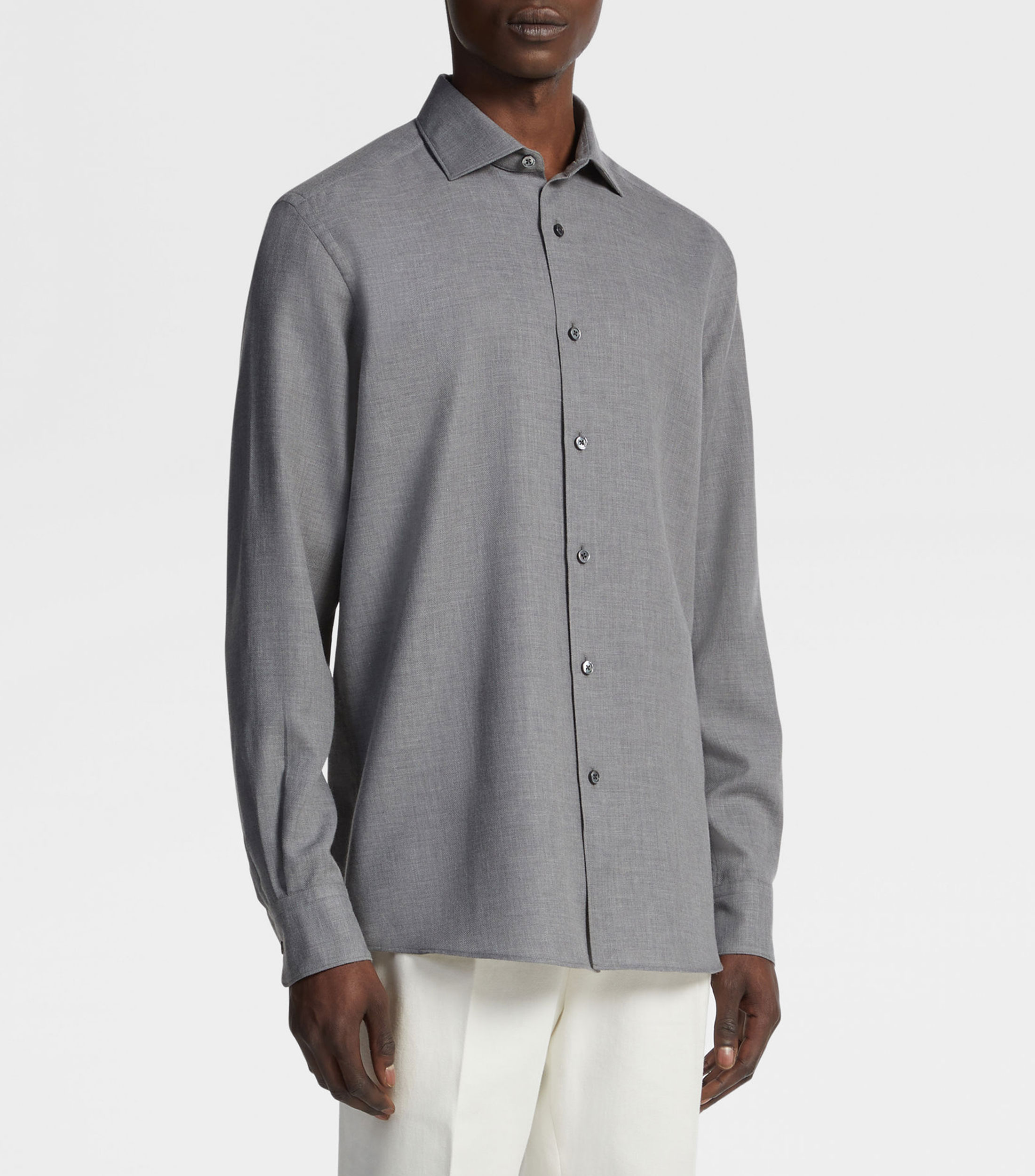 Camisa de vestir con manga larga Hombre