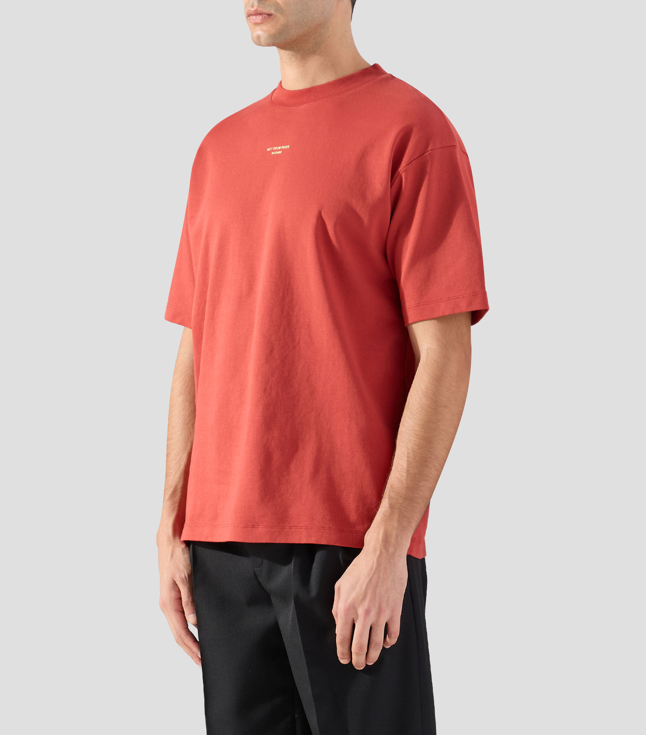 Playera cuello redondo manga corta lisa Hombre
