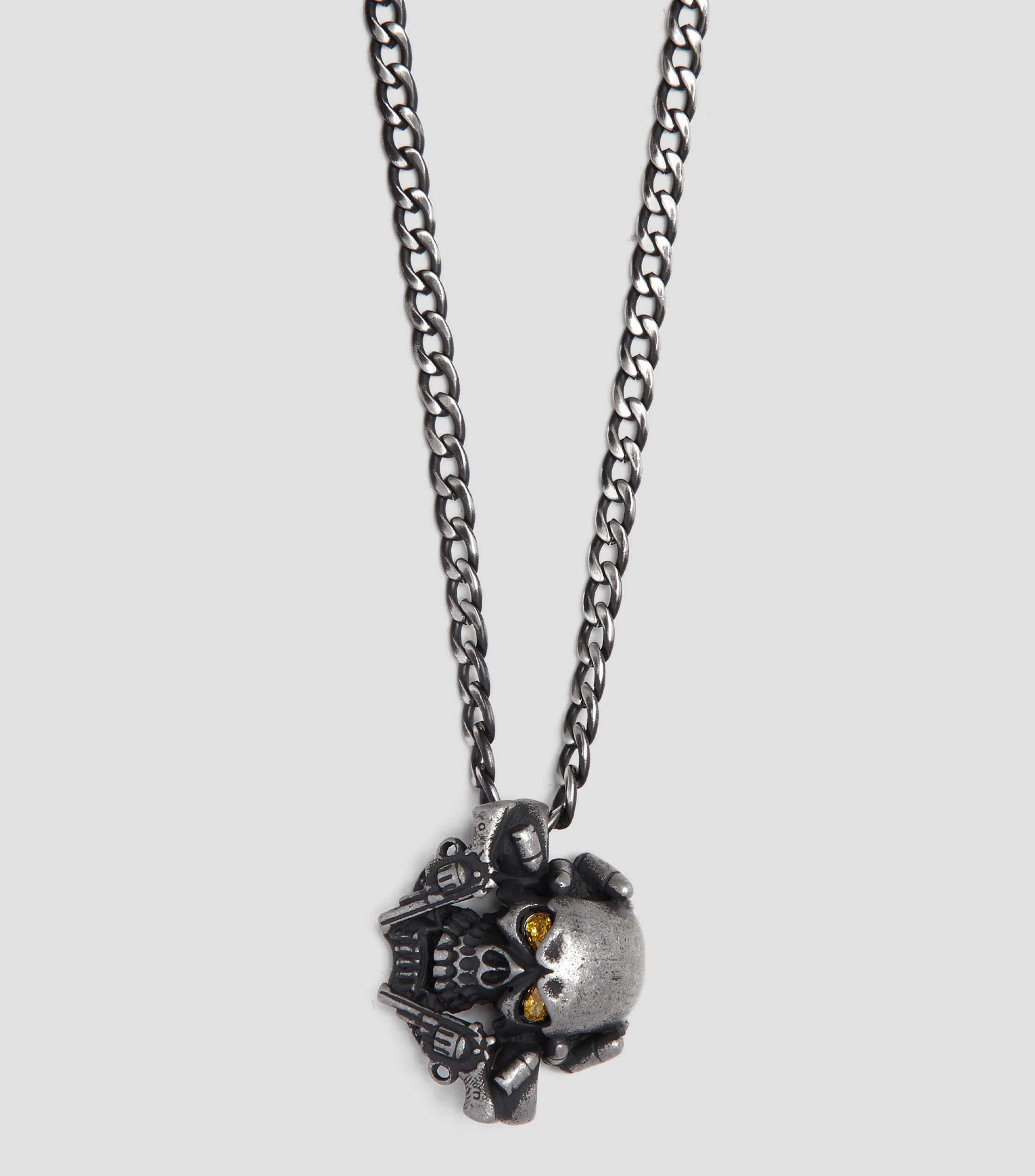 Collar Skull Acero Hombre