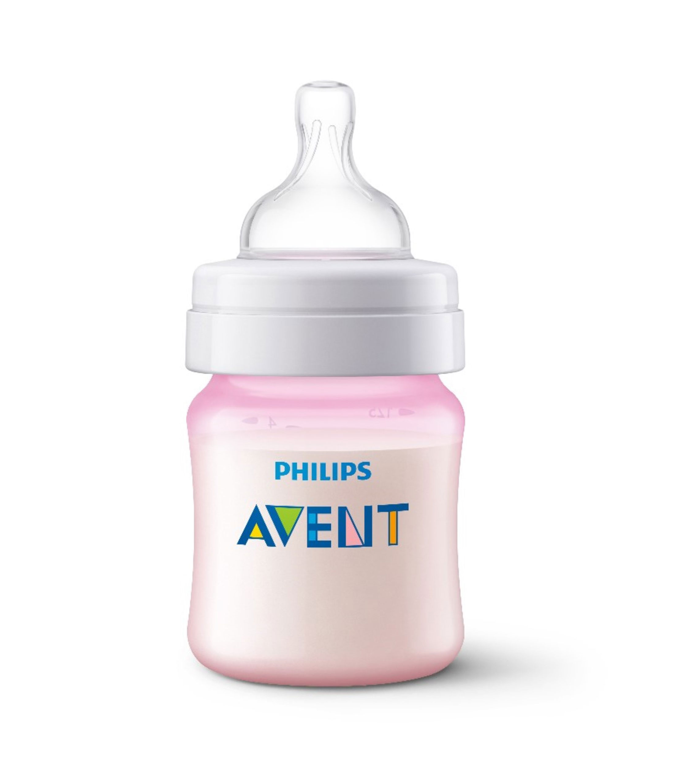 Biberón anticólicos Rosa 125 ml