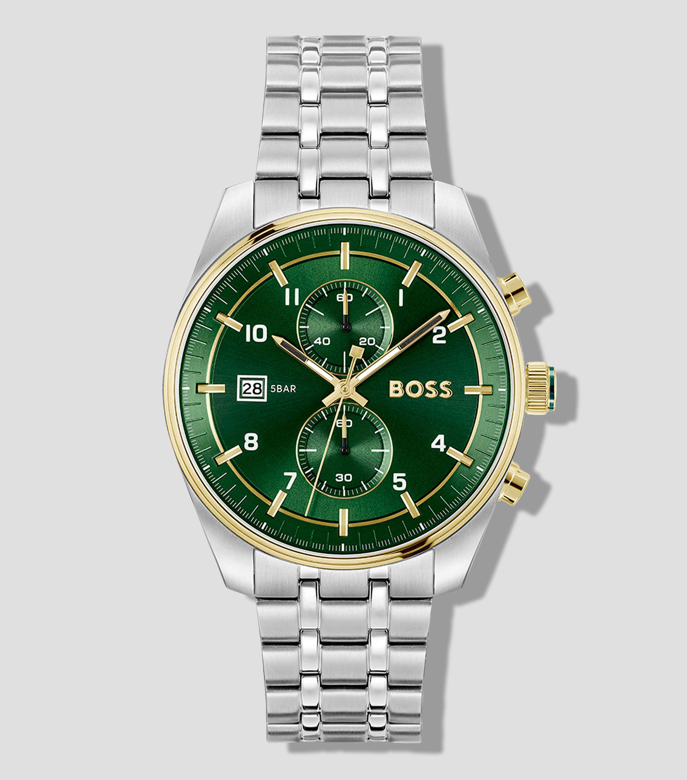 Reloj para Hombre Skytraveller casual plateado, verde