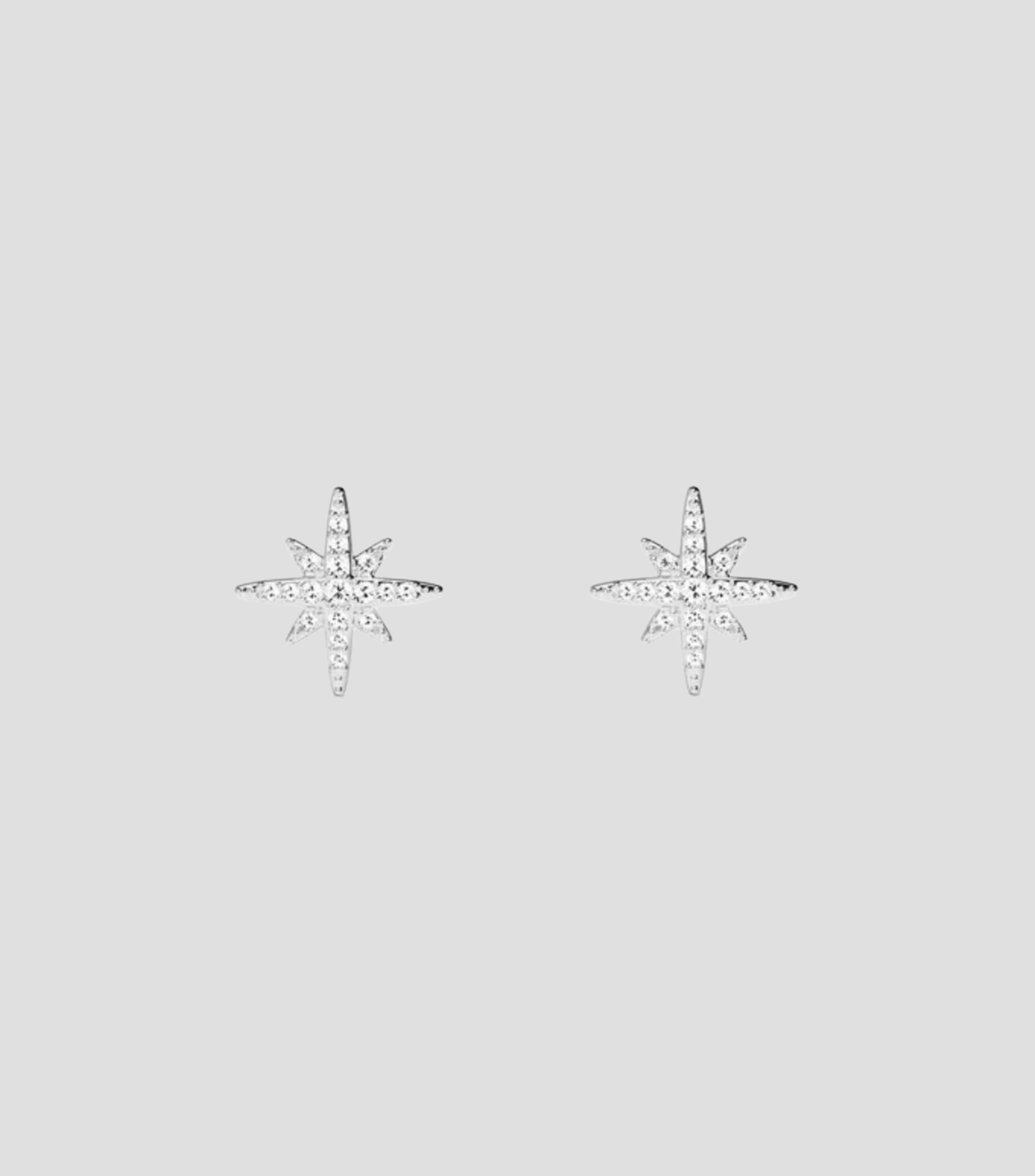 Aretes Meteorites con circonitas Mujer
