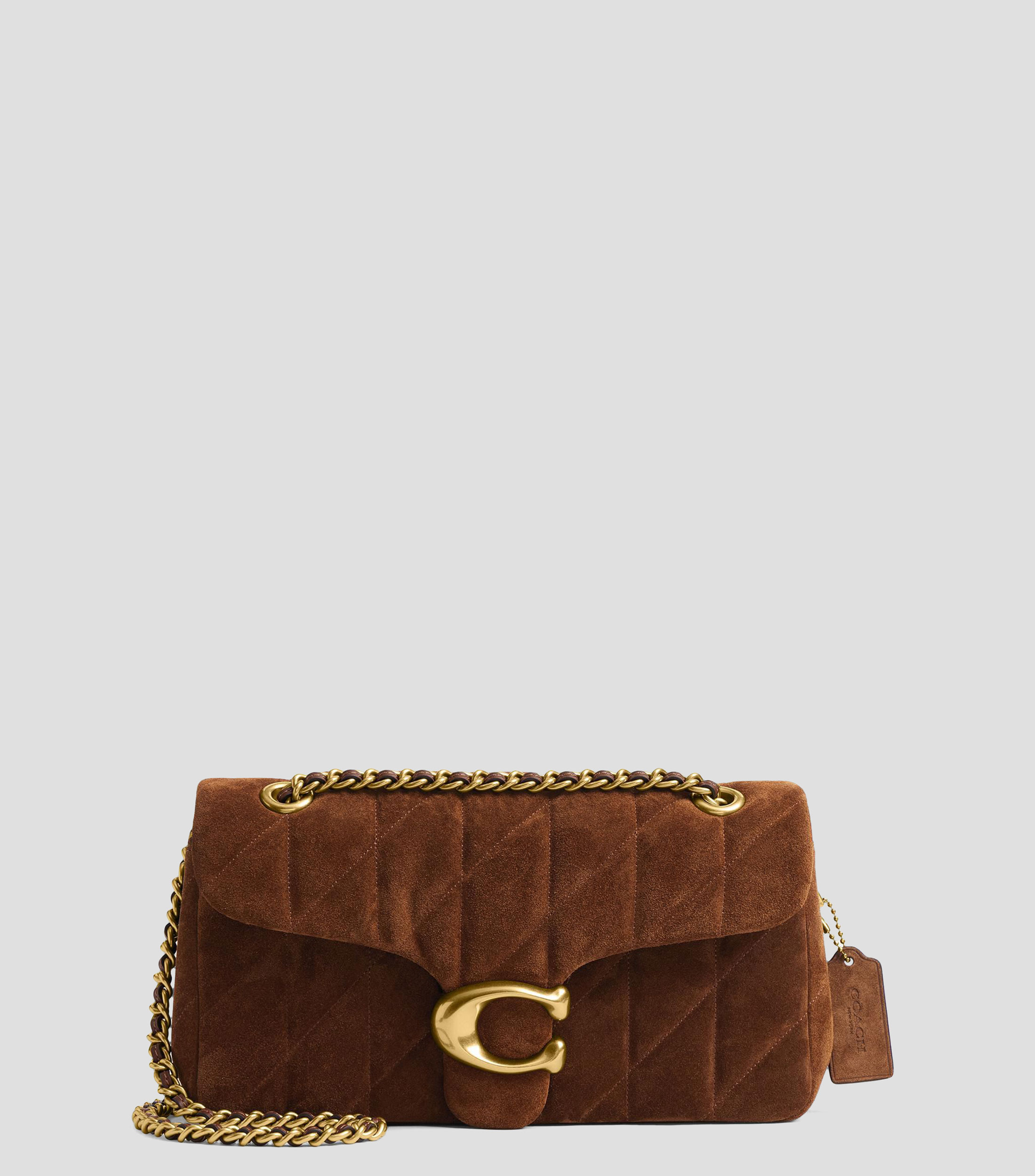 Bolsa crossbody café en piel Tabby 26 lisa Mujer