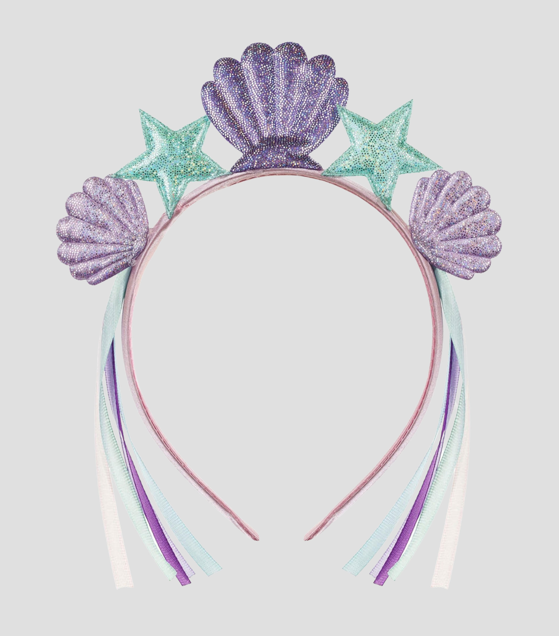 Diadema para fiesta con conchas marinas Niña