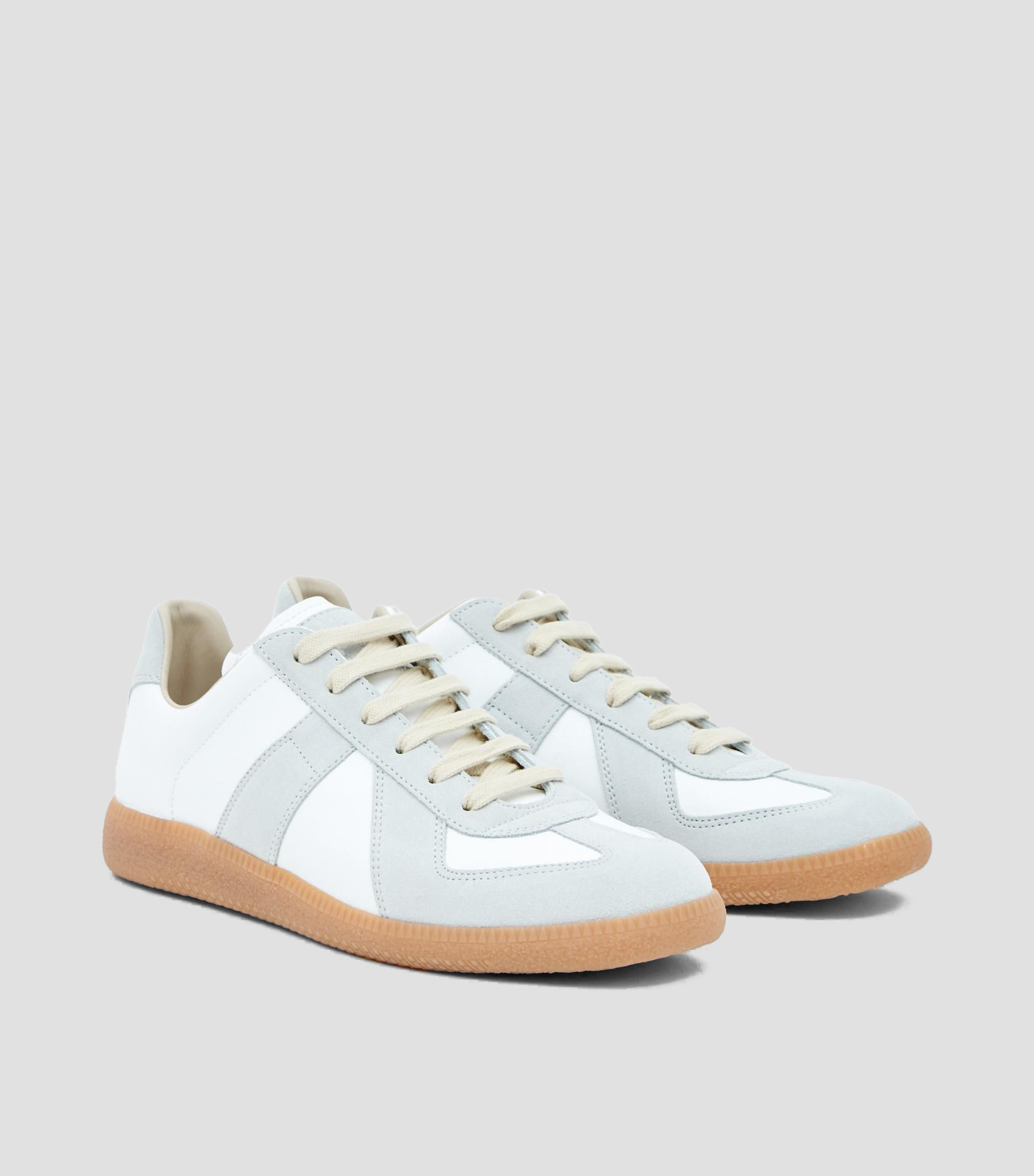 Tenis Casuales en Piel Bicolor Replica Mujer