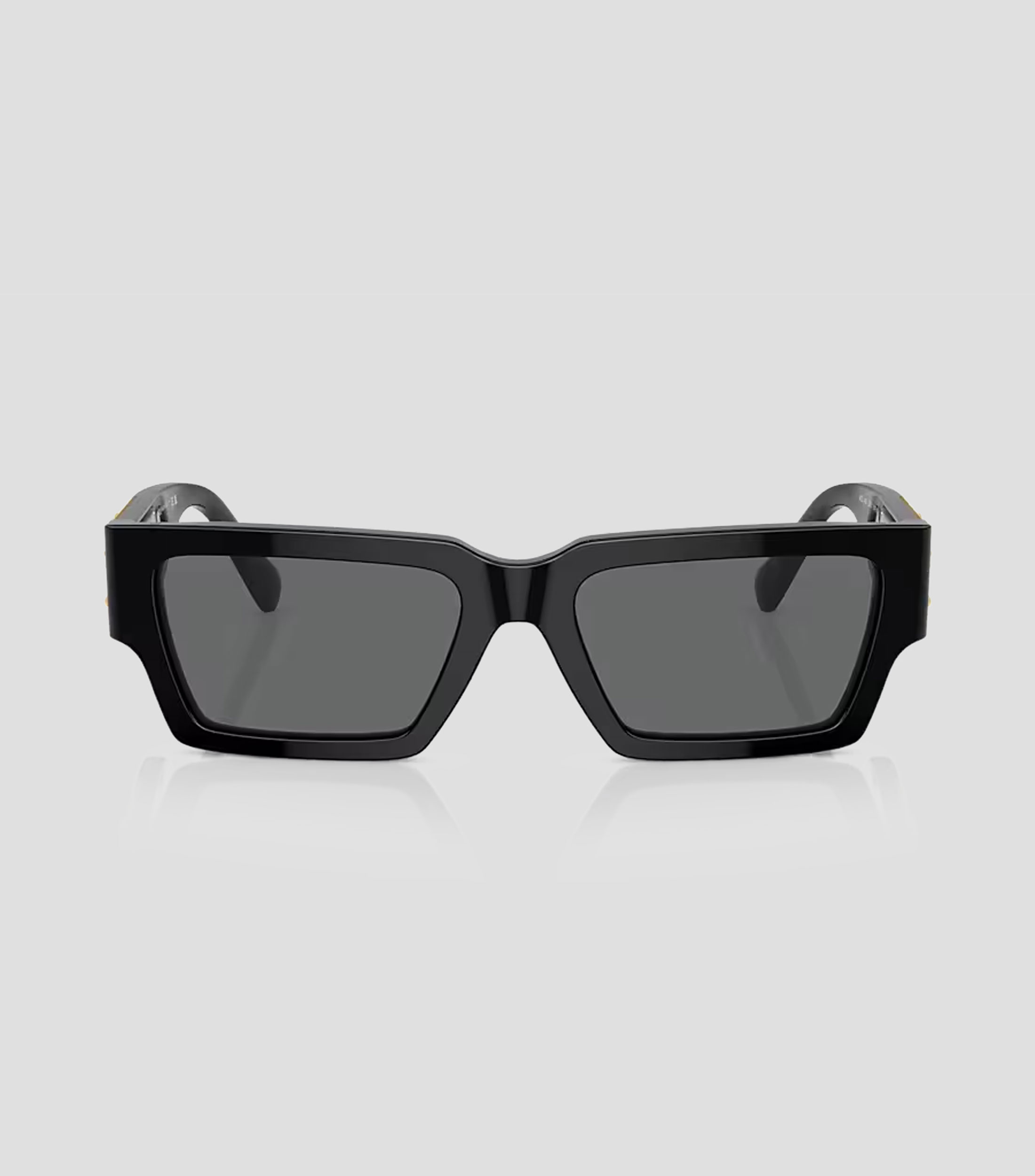 Lentes de sol rectangulares negros Hombre