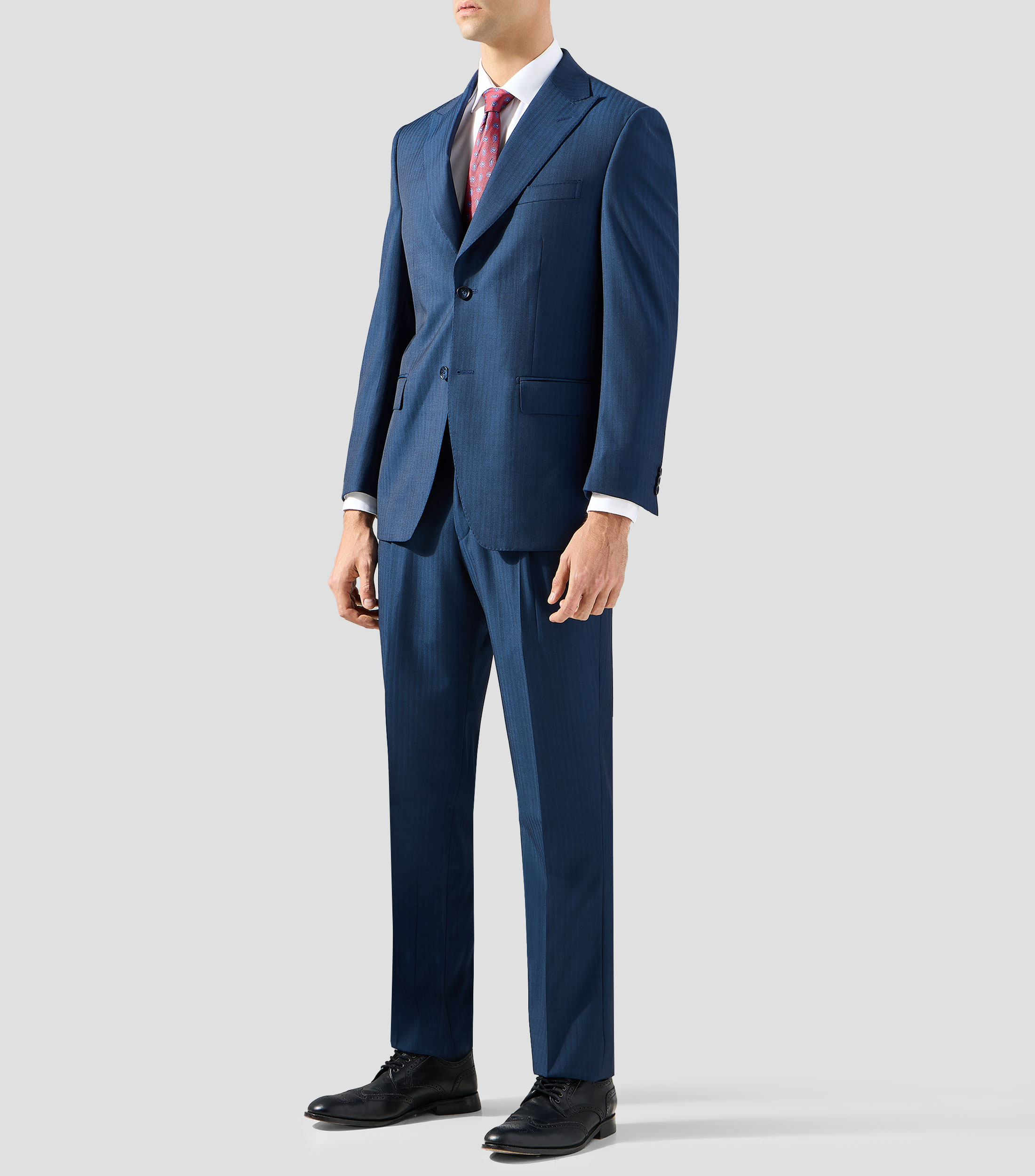 Traje de corte slim liso Hombre