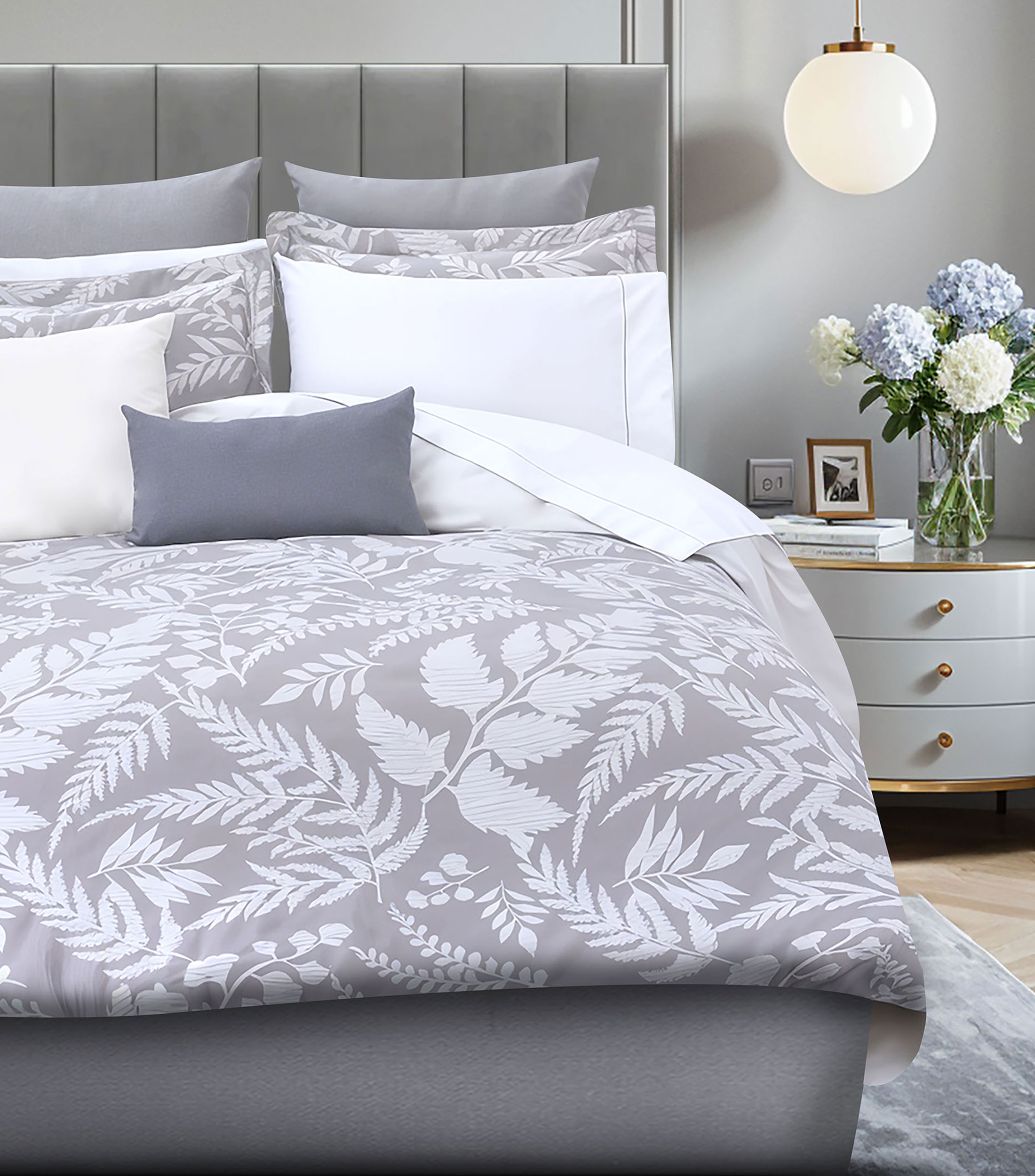 Funda para duvet con relleno matrimonial, queen size de algodón Lavinia