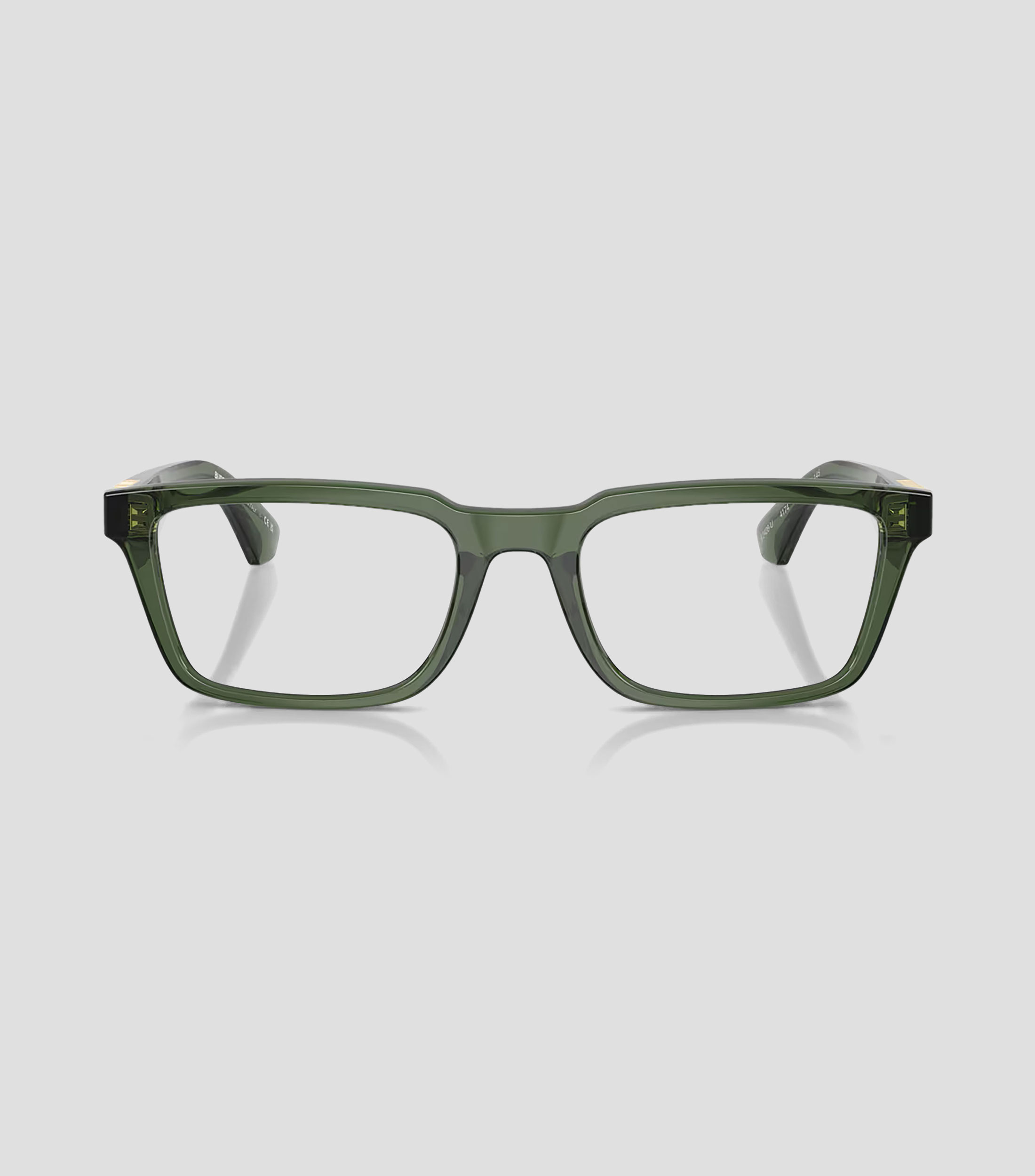 Lentes oftálmicos rectangulares verde Unisex
