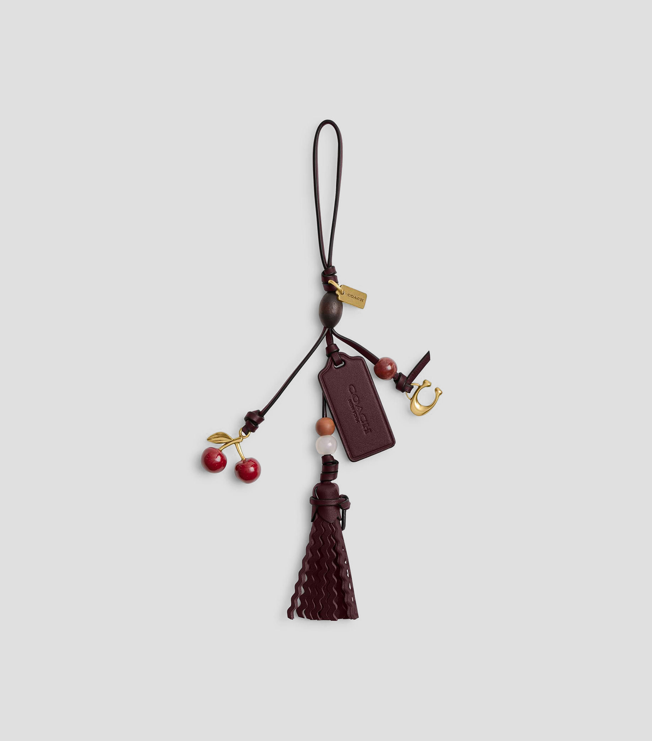 Charm de cerezas y flequillos Mujer