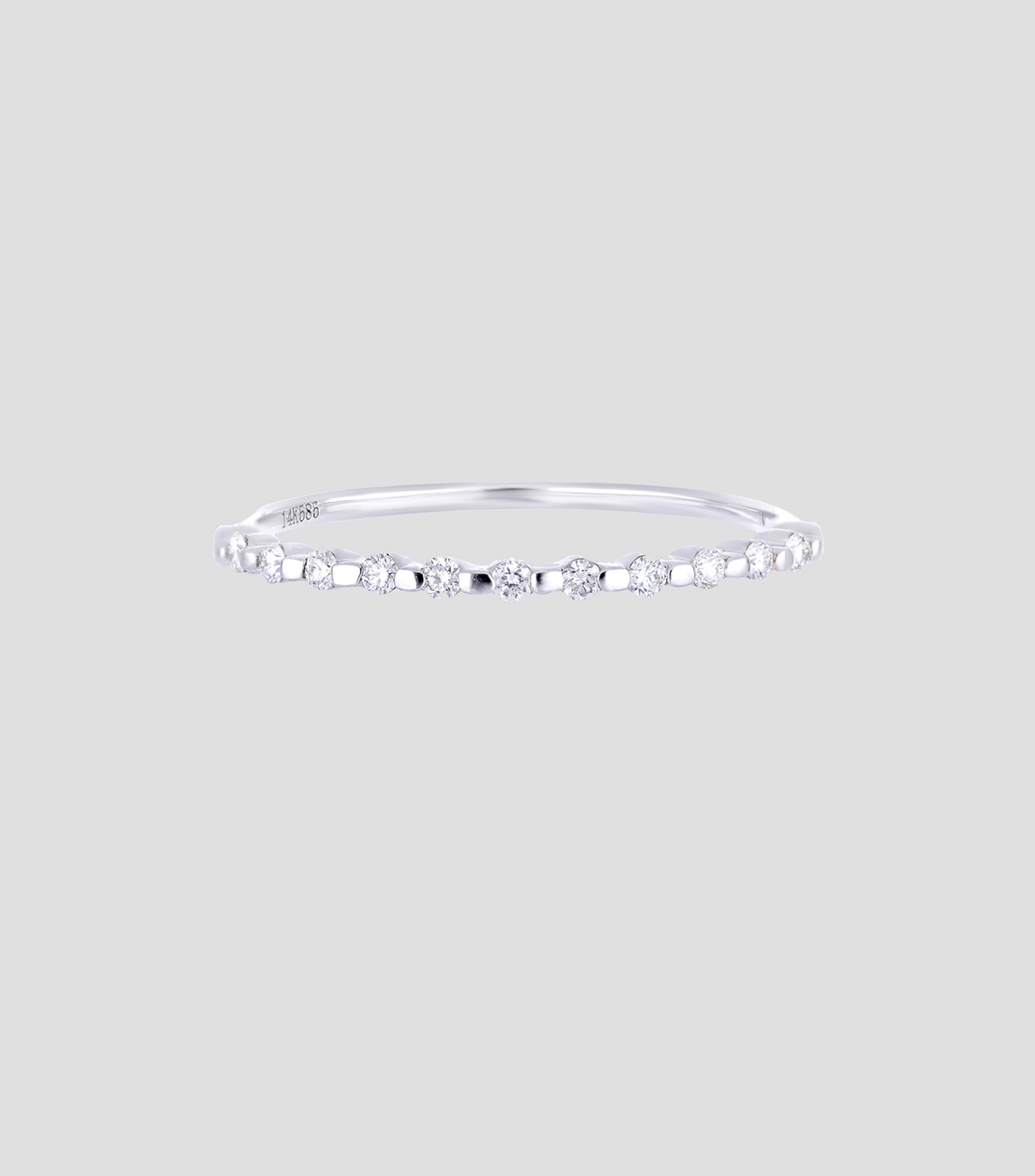 Anillo en oro con diamantes Mujer