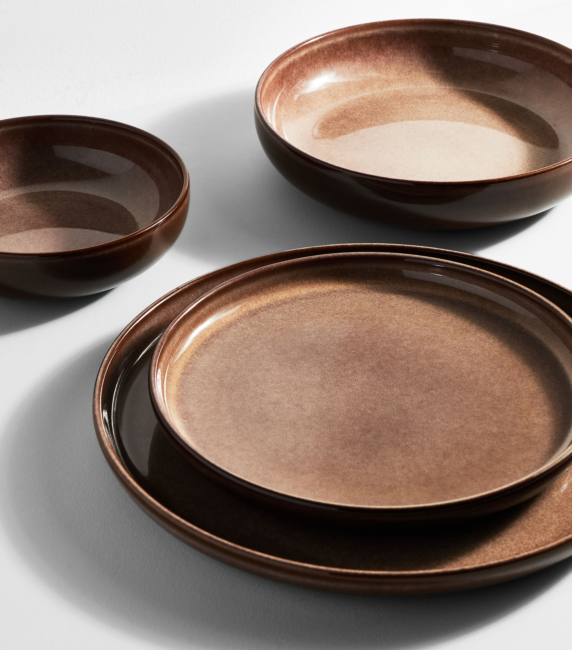 Plato para ensalada Urban Smoky Brown