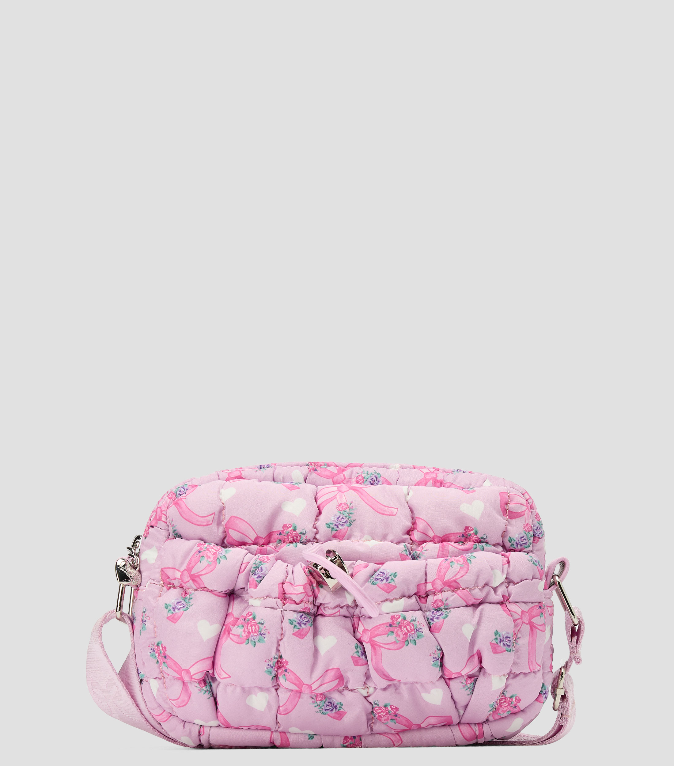 Bolsa Crossbody capitonada y estampada Nina